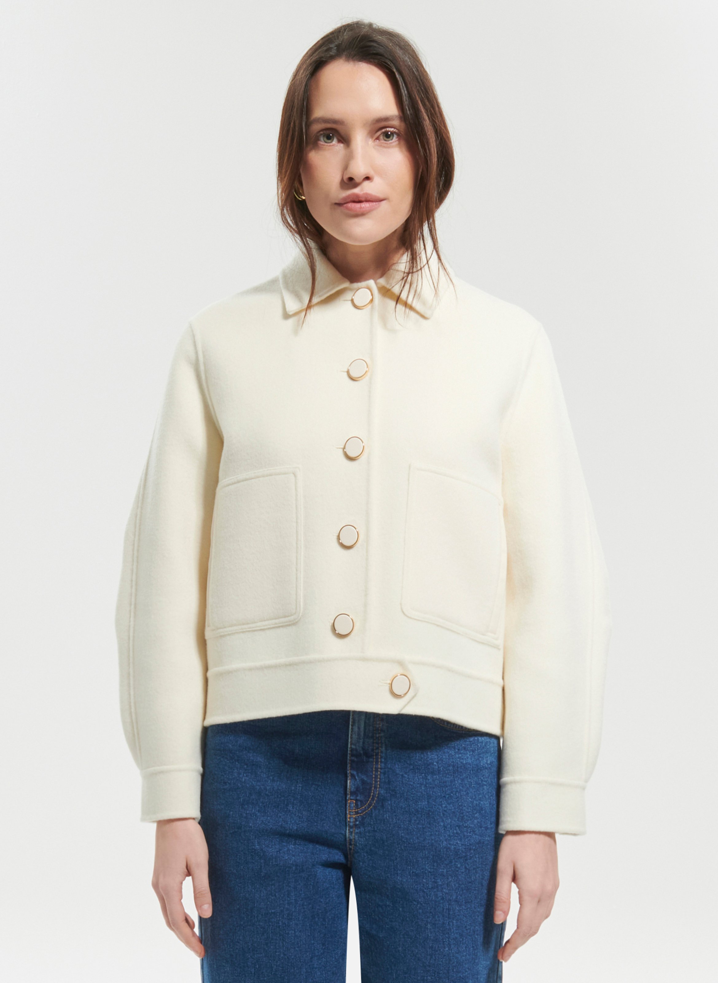 Manteau  majorque ZAPA Blanc