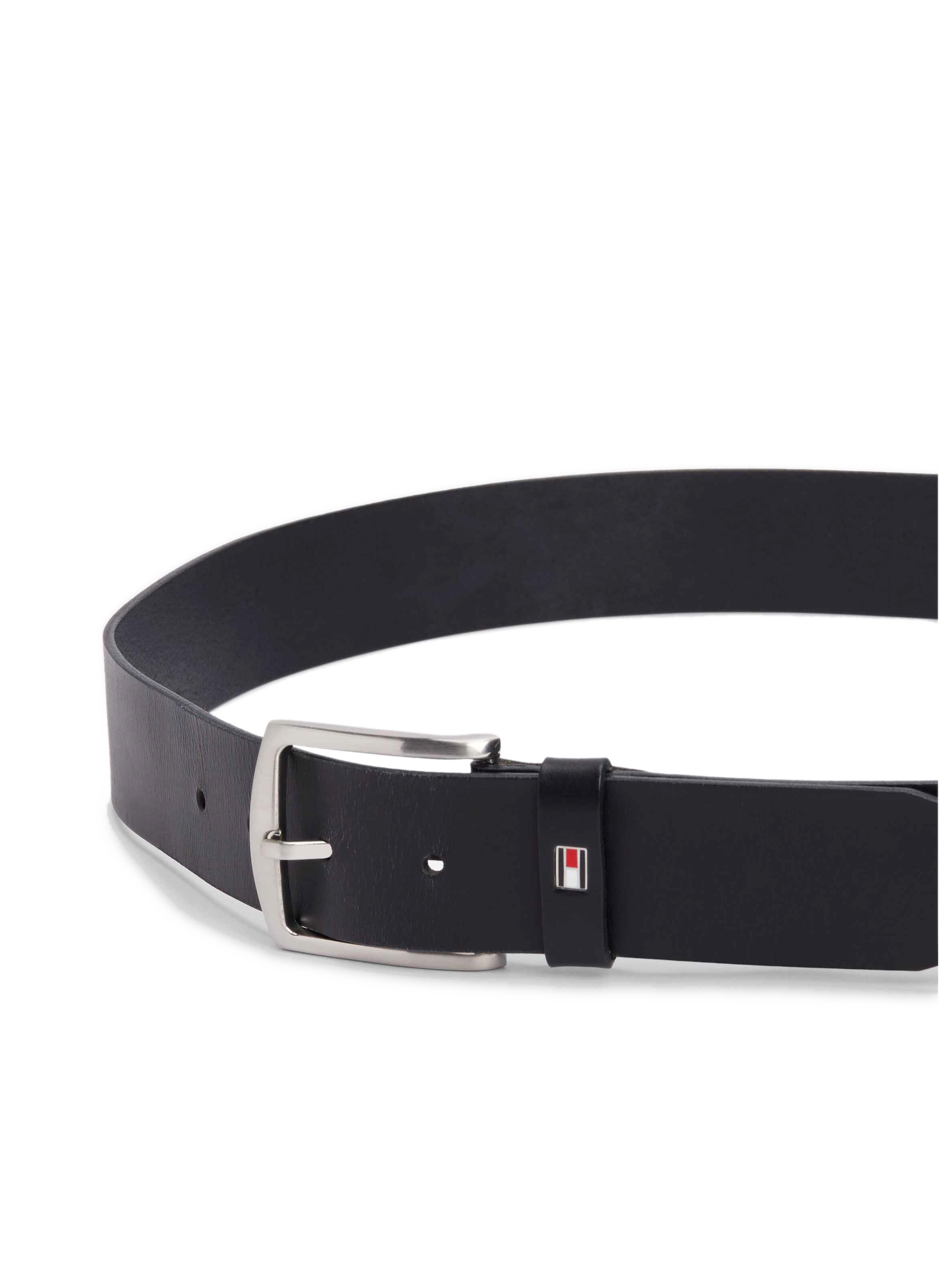 New Denton leather belt TOMMY HILFIGER Blue