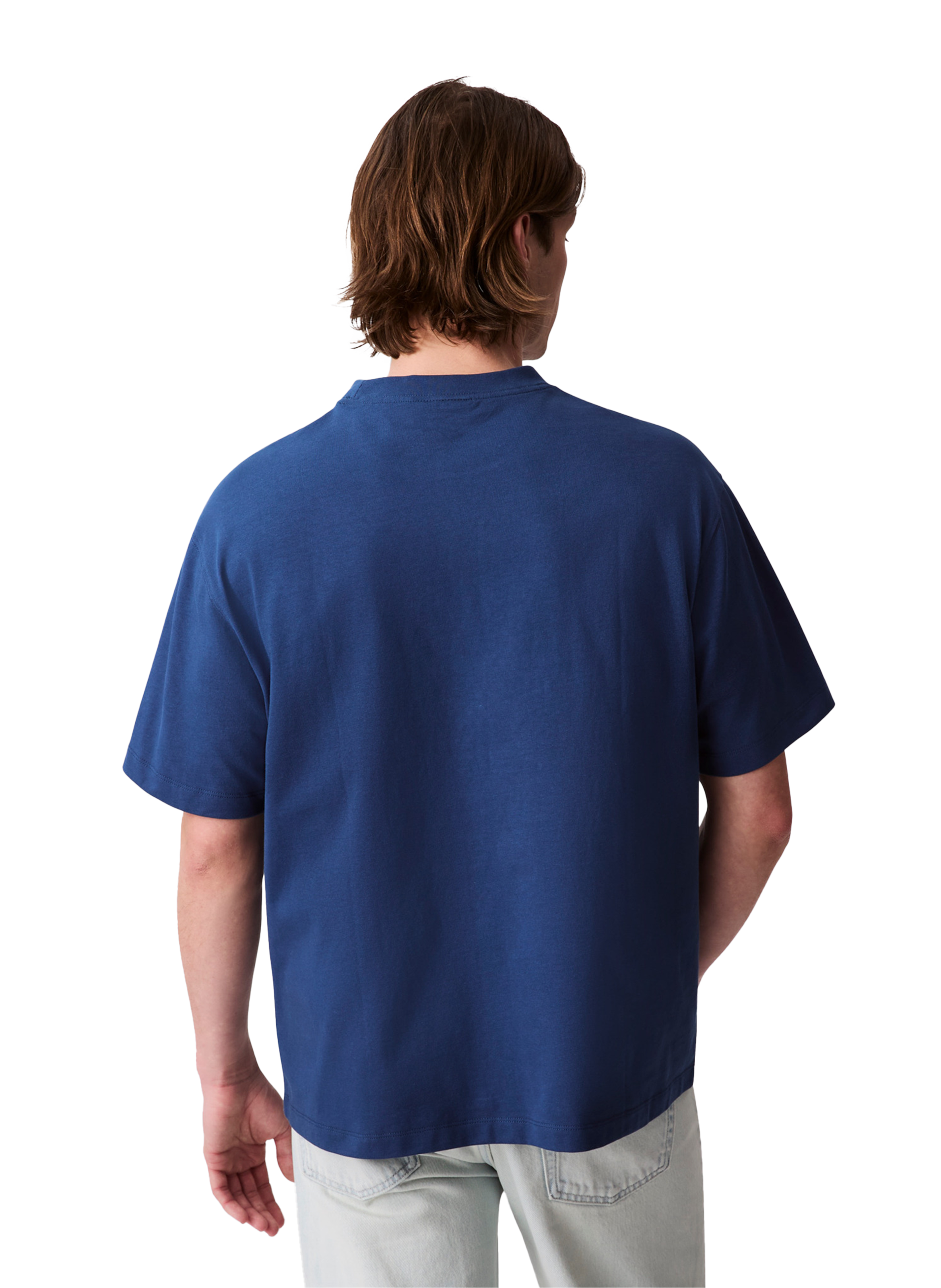 Cotton Logo T-shirt CALVIN KLEIN Blue