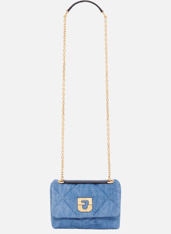 Mini sac porté travers en tweed - le mini fanny Bleu by GERARD DAREL GERARD DAREL Mini sac porté travers en tweed - le mini fanny Bleu