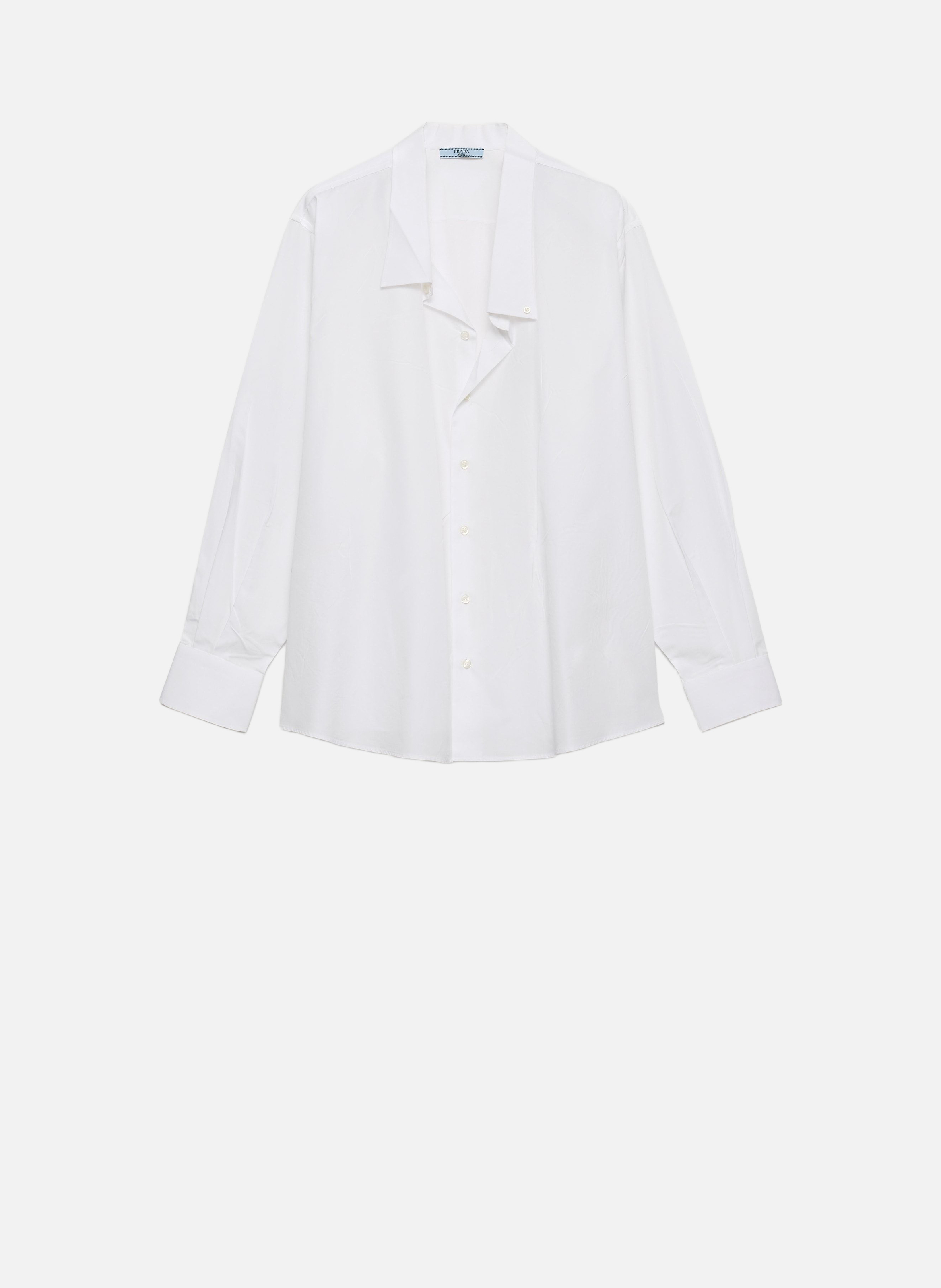 Chemise en popeline PRADA Blanc