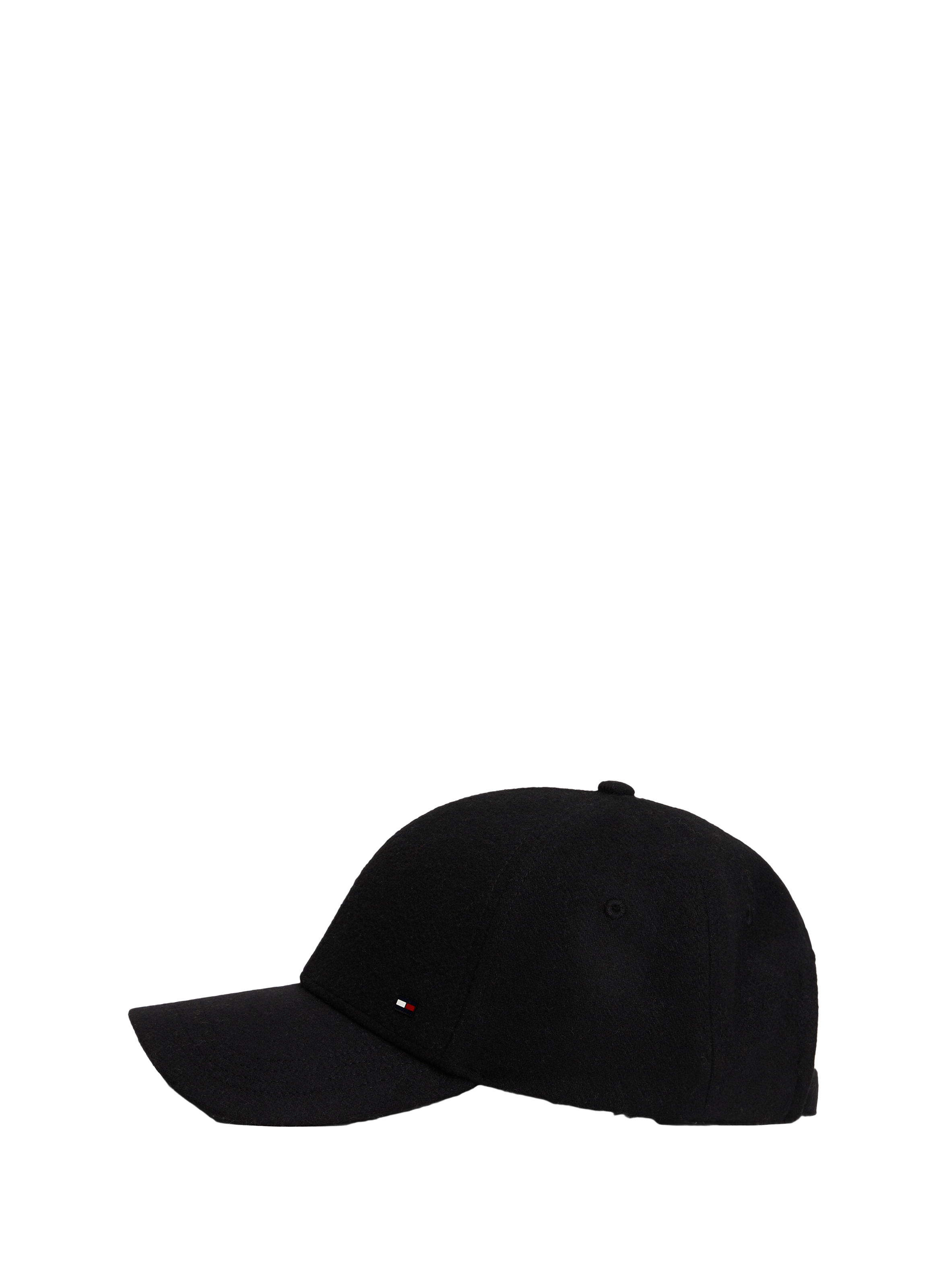 Wool-blend baseball cap TOMMY HILFIGER Black
