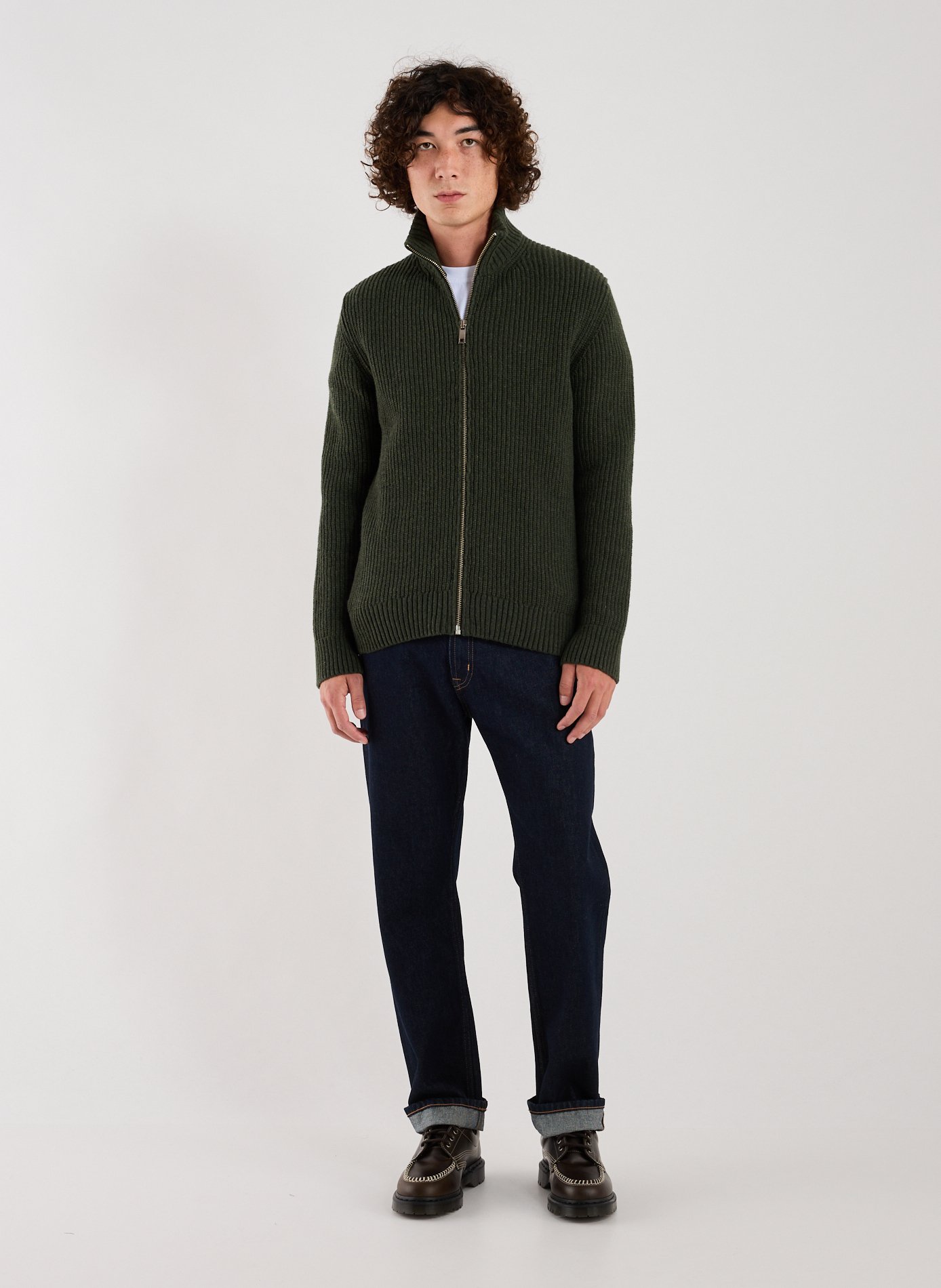 Gefil knitted cardigan AU PRINTEMPS PARIS Khaki