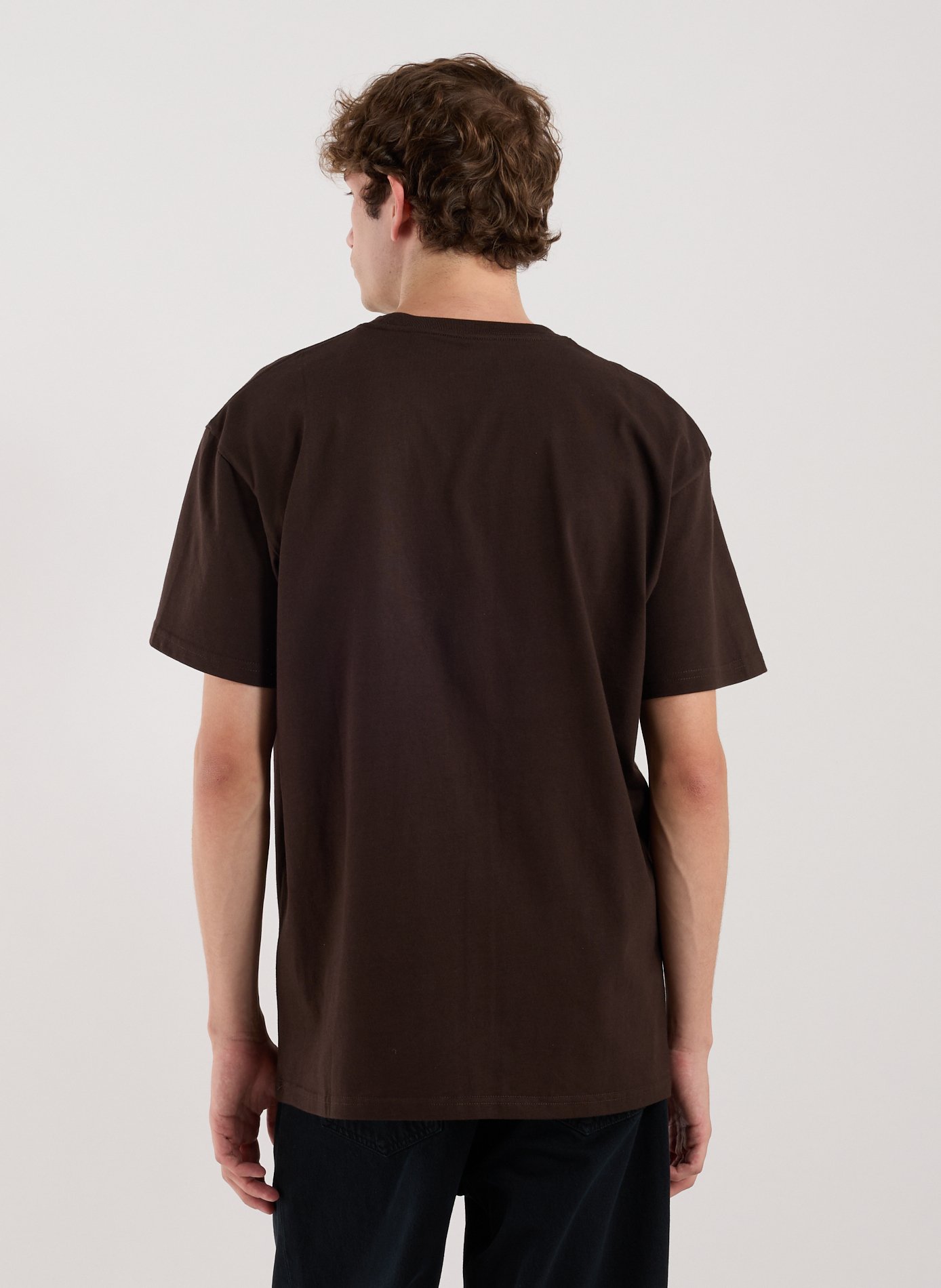 Straight-fit cotton T-shirt CARHARTT WIP Brown