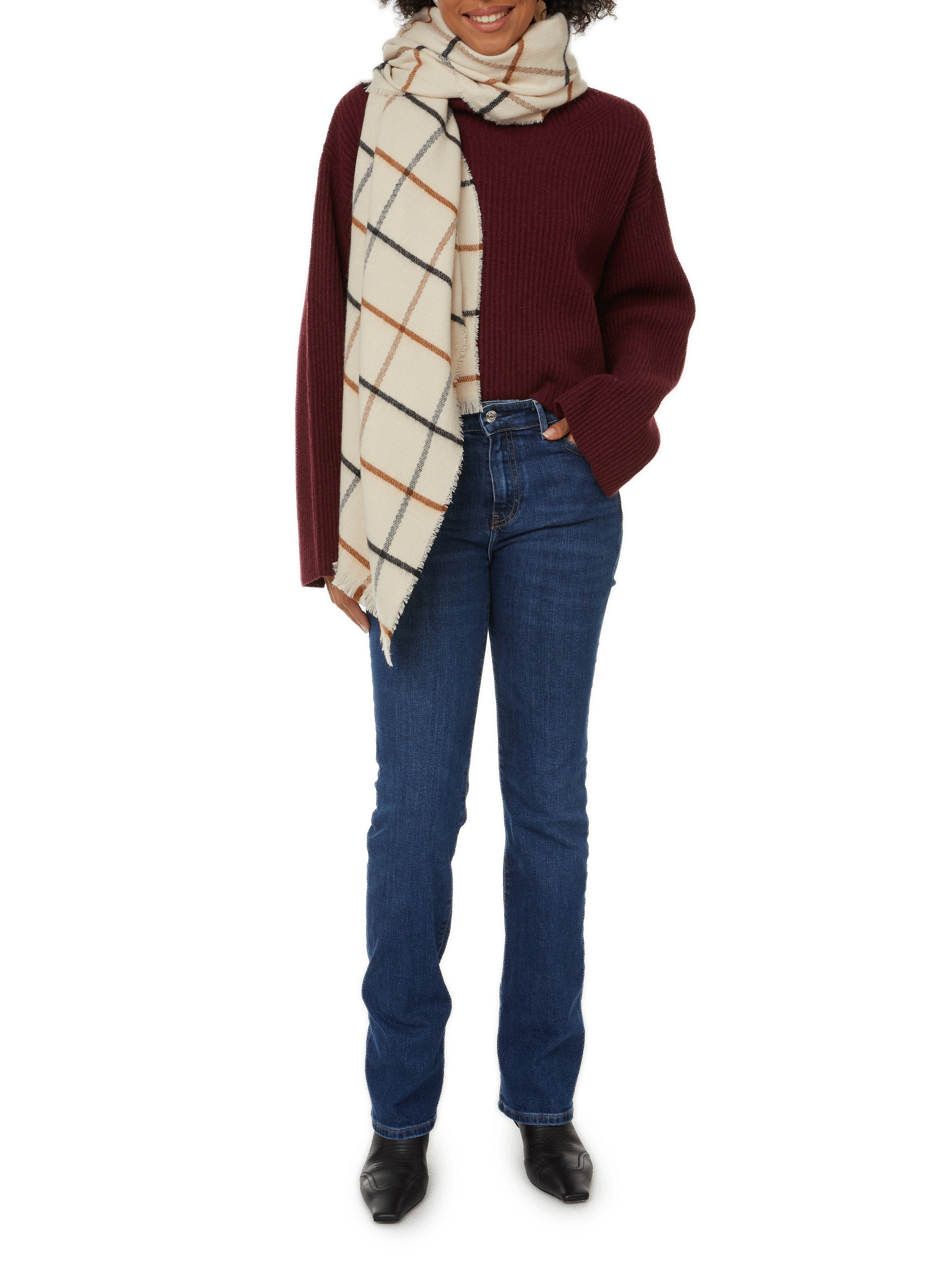 Pull à col montant SAISON 1865 Rouge