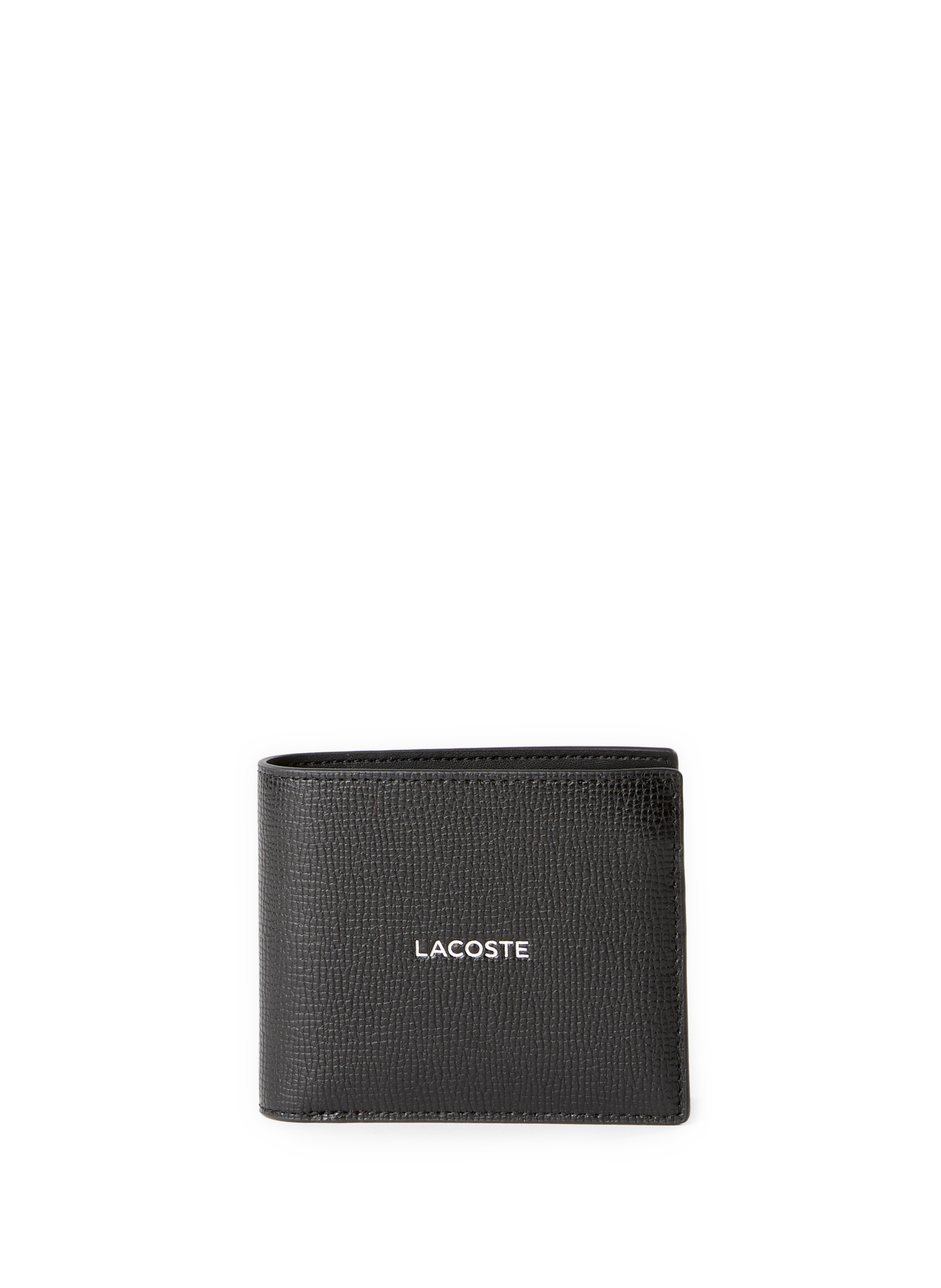 LACOSTE Portefeuille en cuir Noir