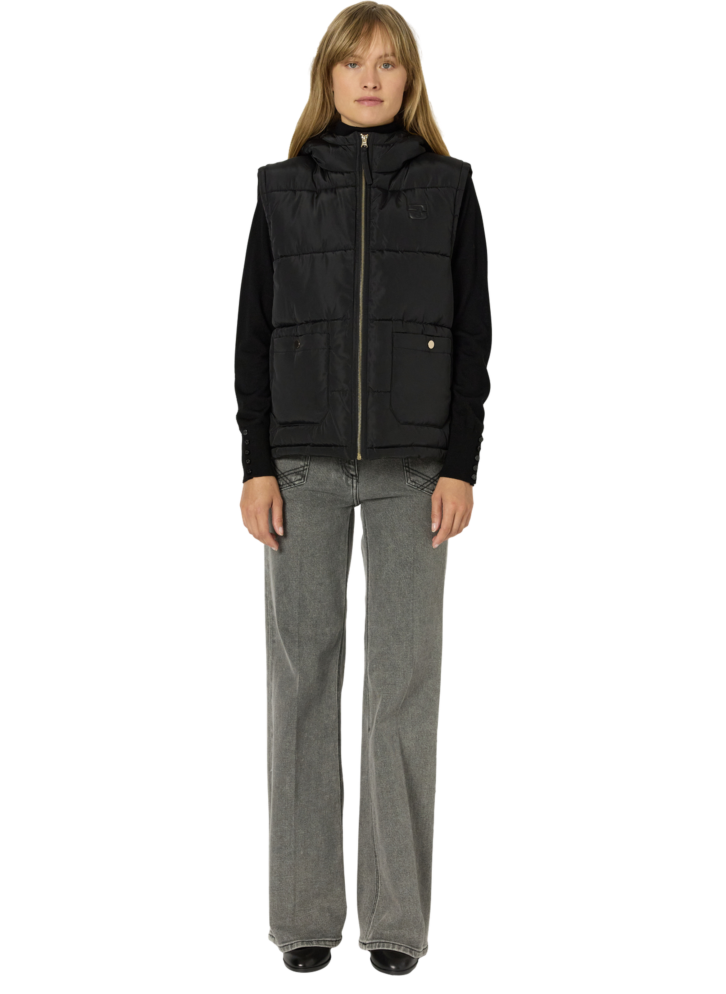 Doudoune sans manche à capuche - maura GERARD DAREL Noir