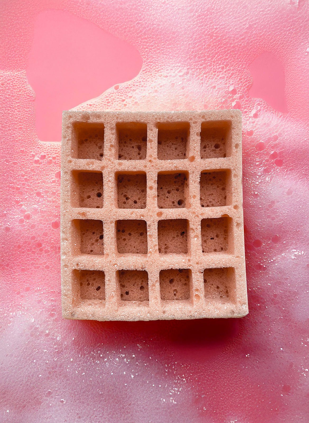 Waffle Shower Sponge No color