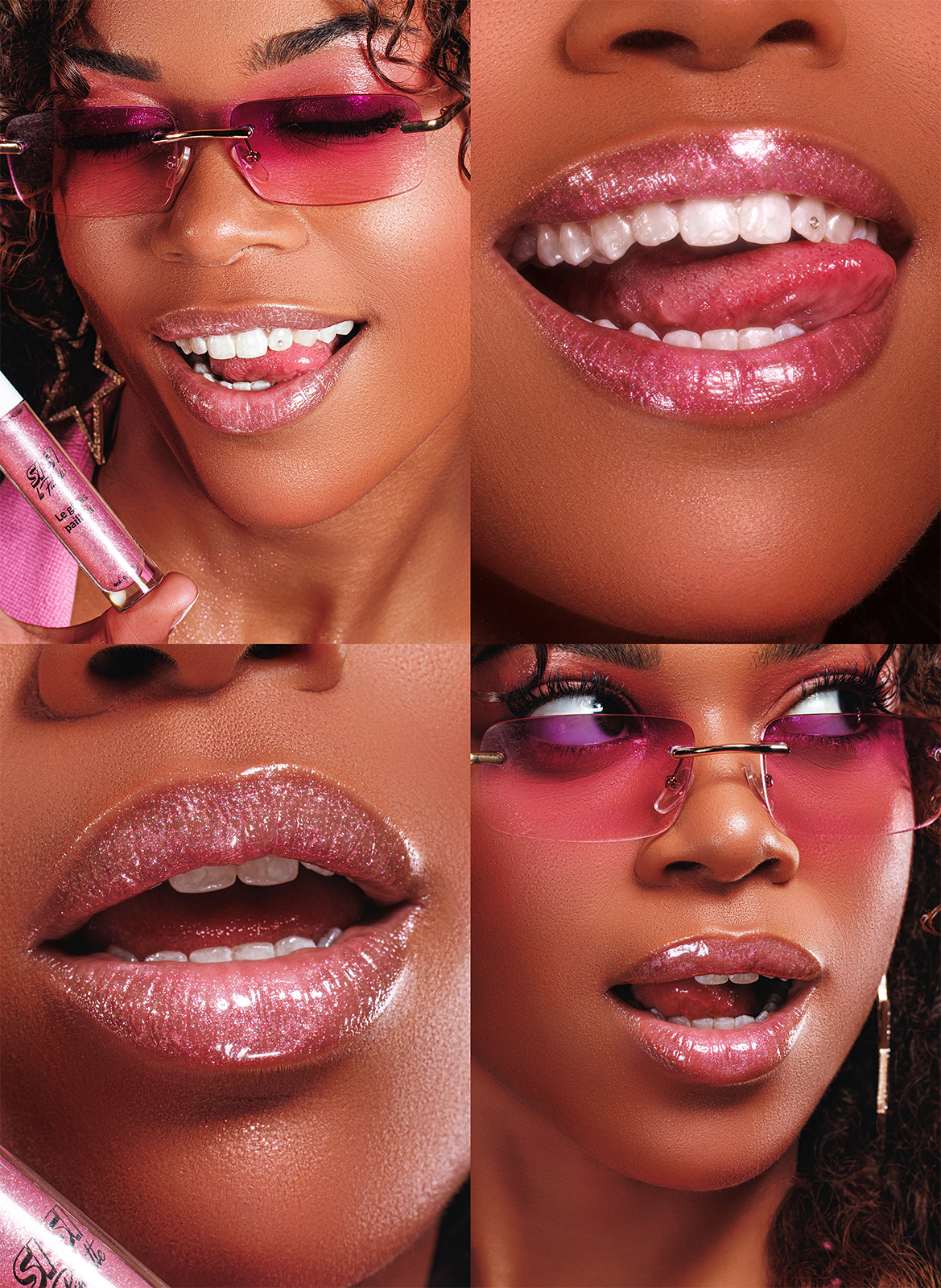 Gloss Pailleté SISI LA PAILLETTE Rose pamela