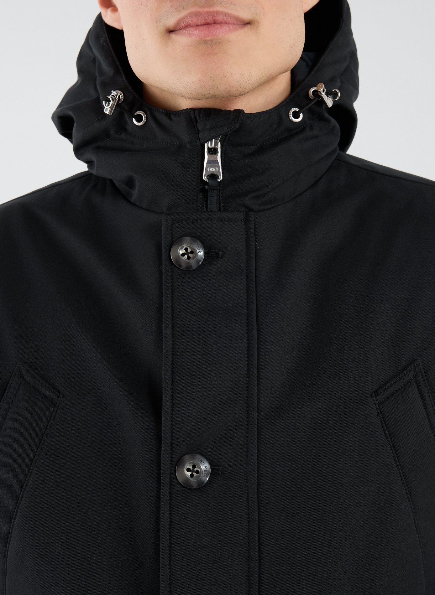 Hooded Jacket EDEN PARK Black