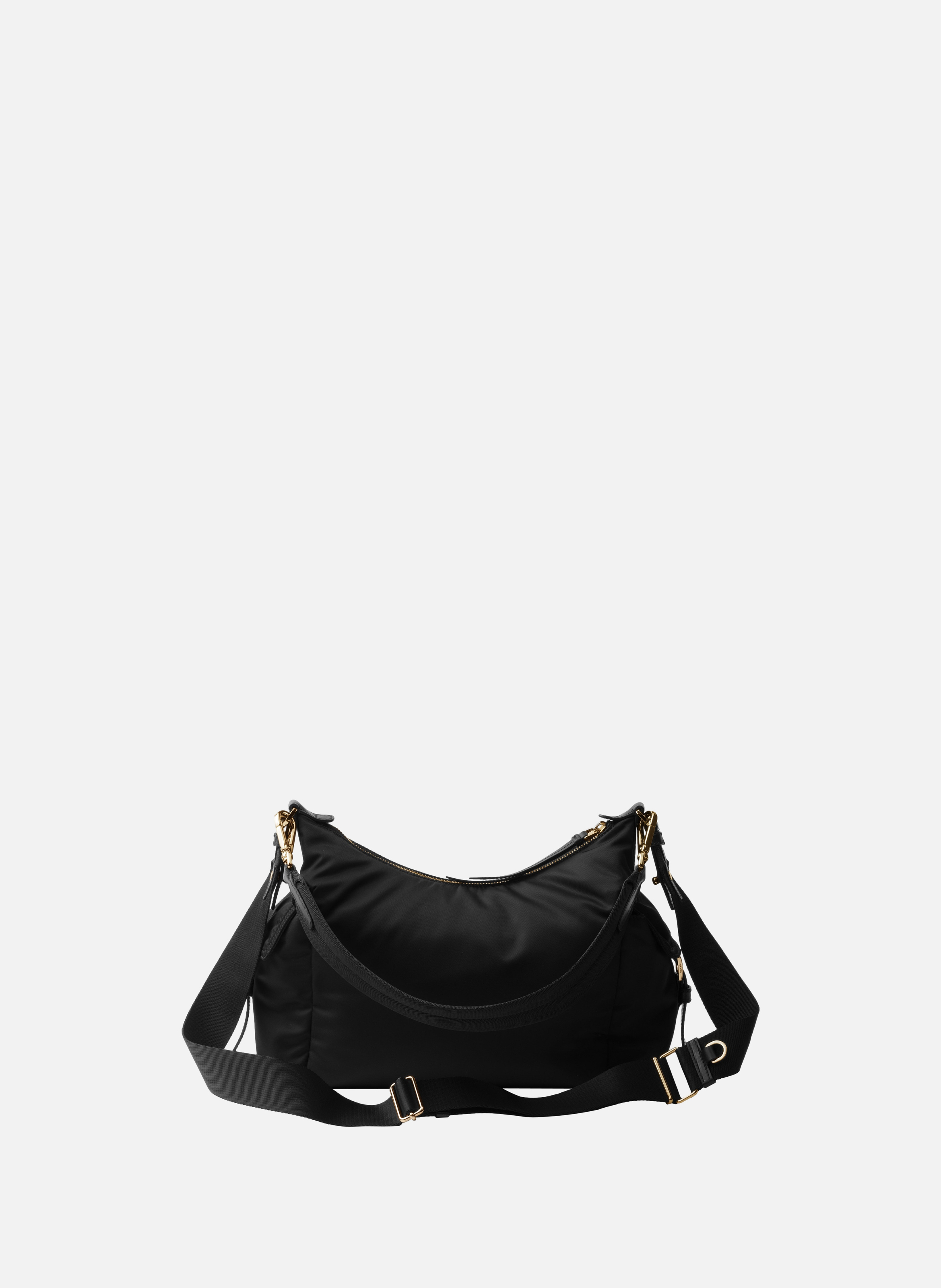Grand sac prada explore en re-nylon et cuir PRADA Noir