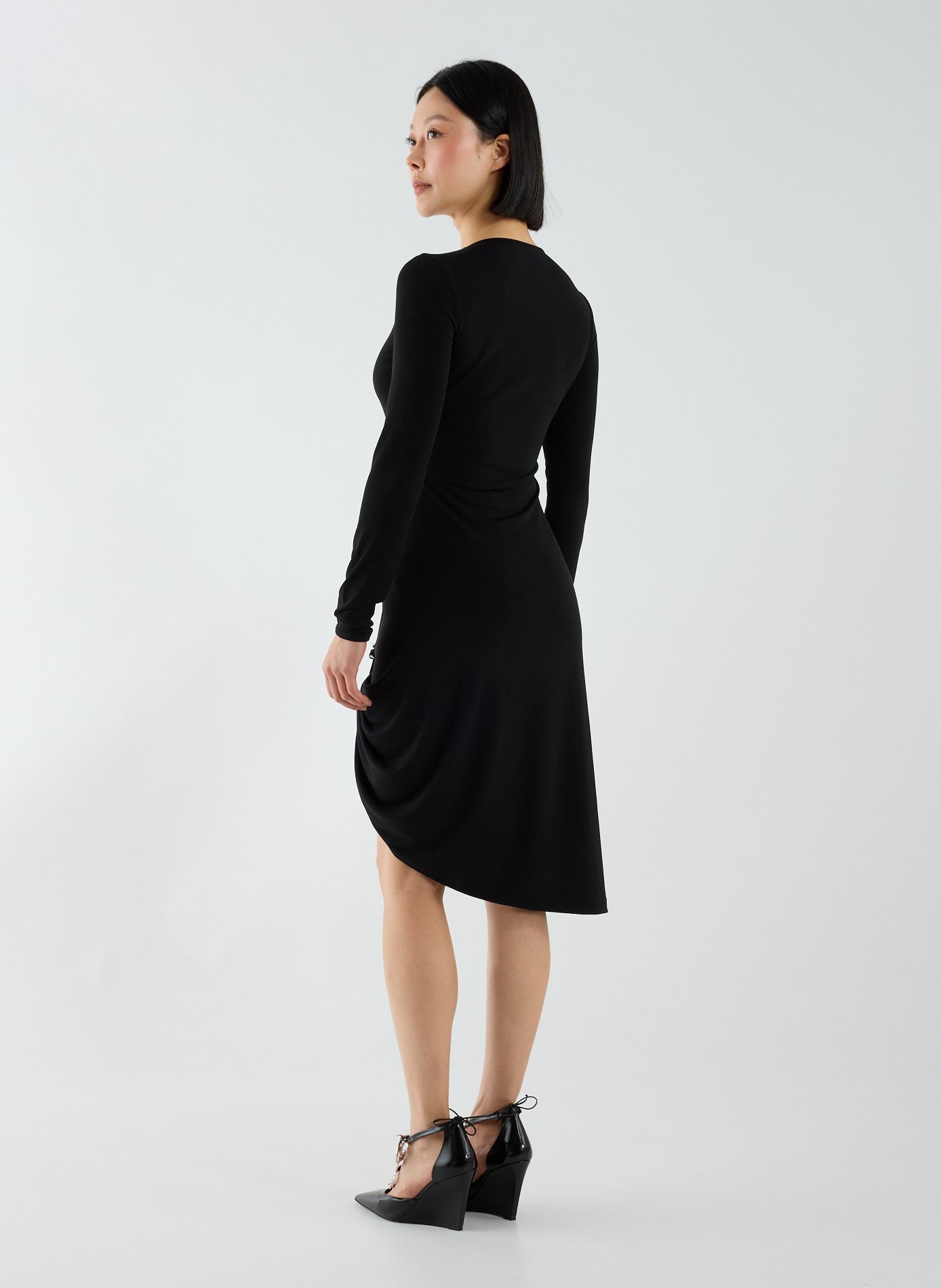 Midi dress with side buckle COPERNI Black