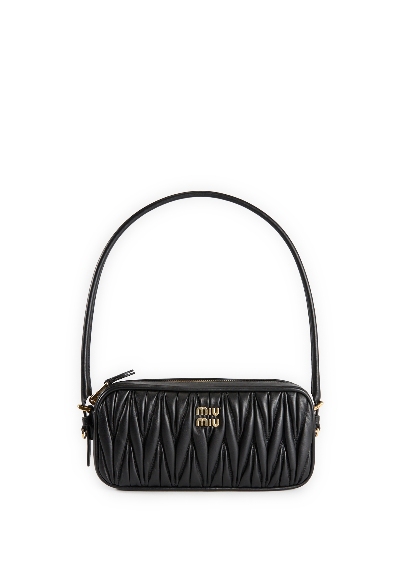 MIU MIU Sac épaule en cuir Noir