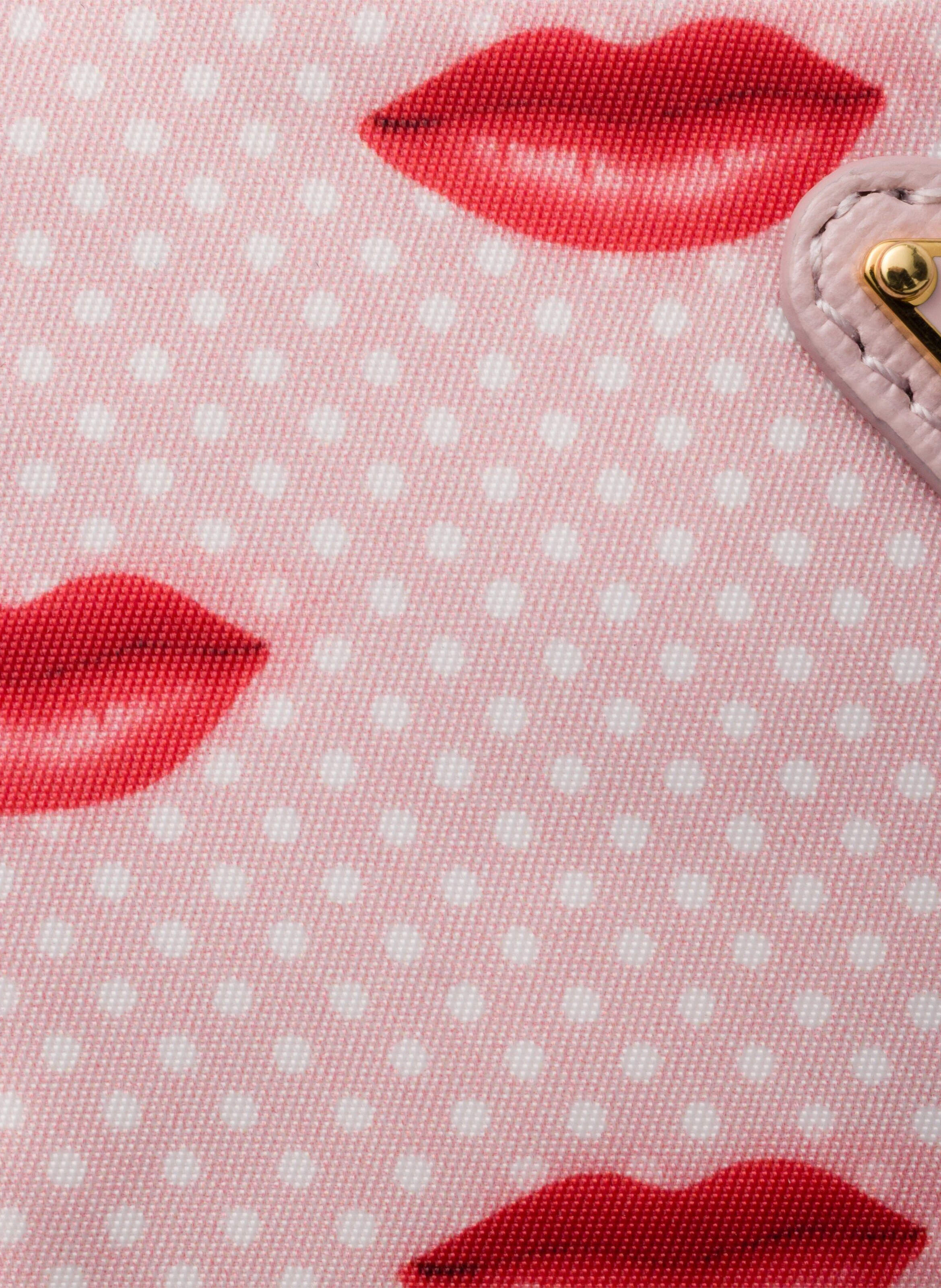 Pochette en re-nylon imprimé PRADA Rose