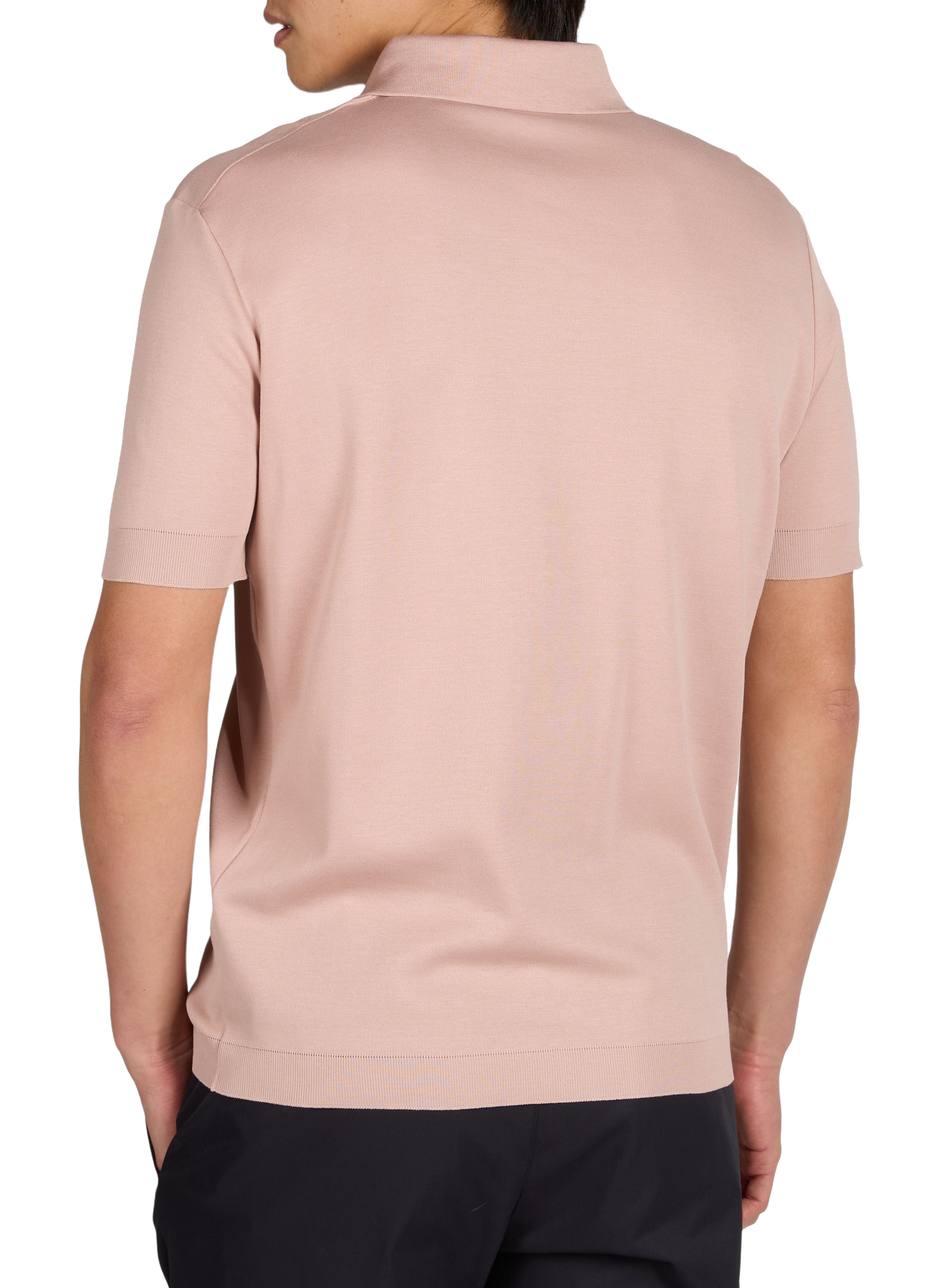 Polo à manches courtes en coton HERNO Rose