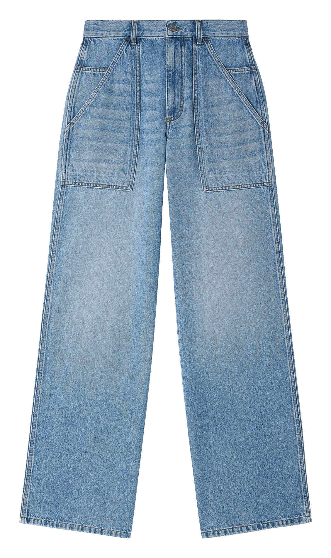 Jean large délavé SANDRO Bleu