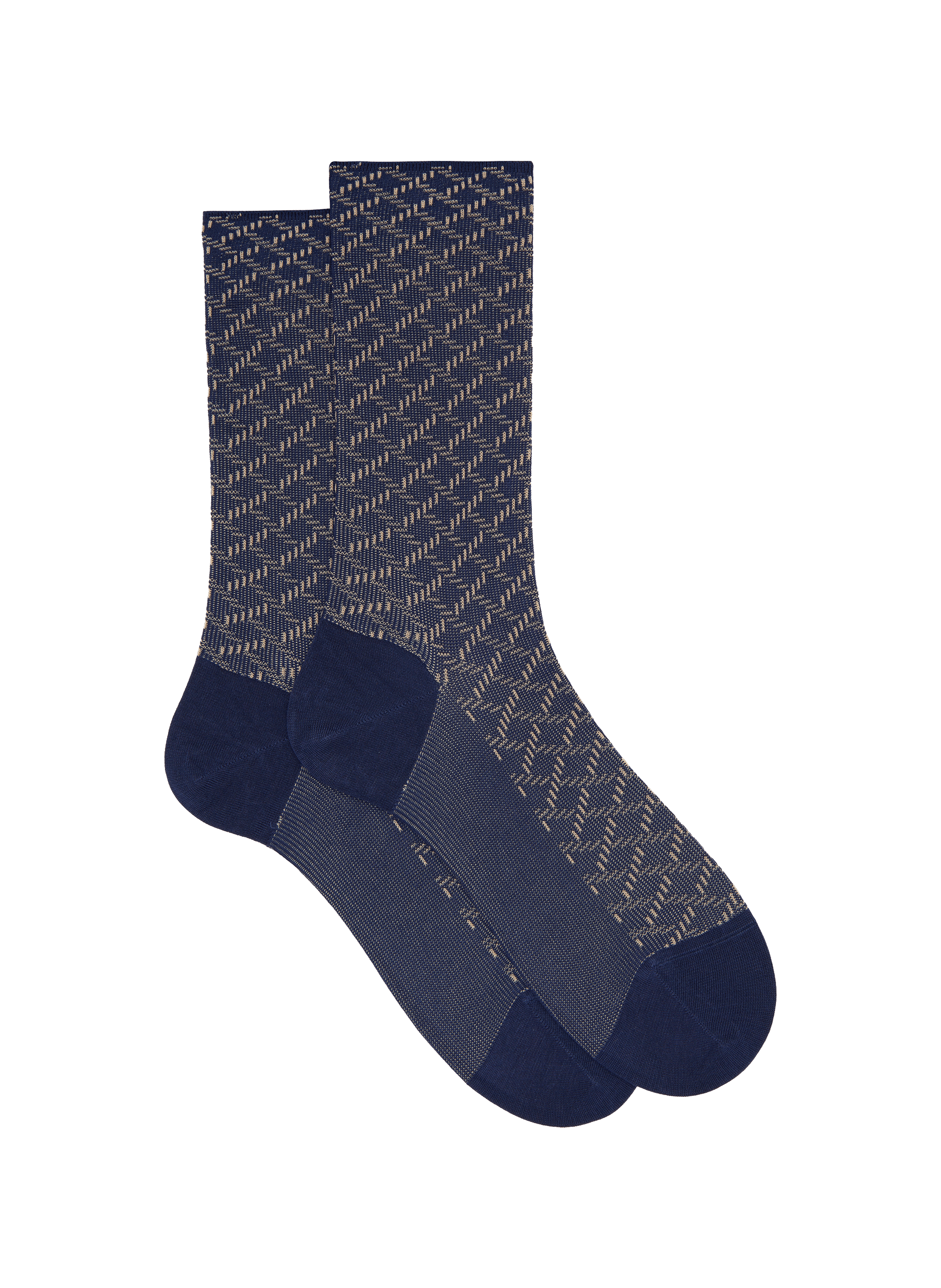 Mid-calf patterned socks DORÉ DORÉ Blue