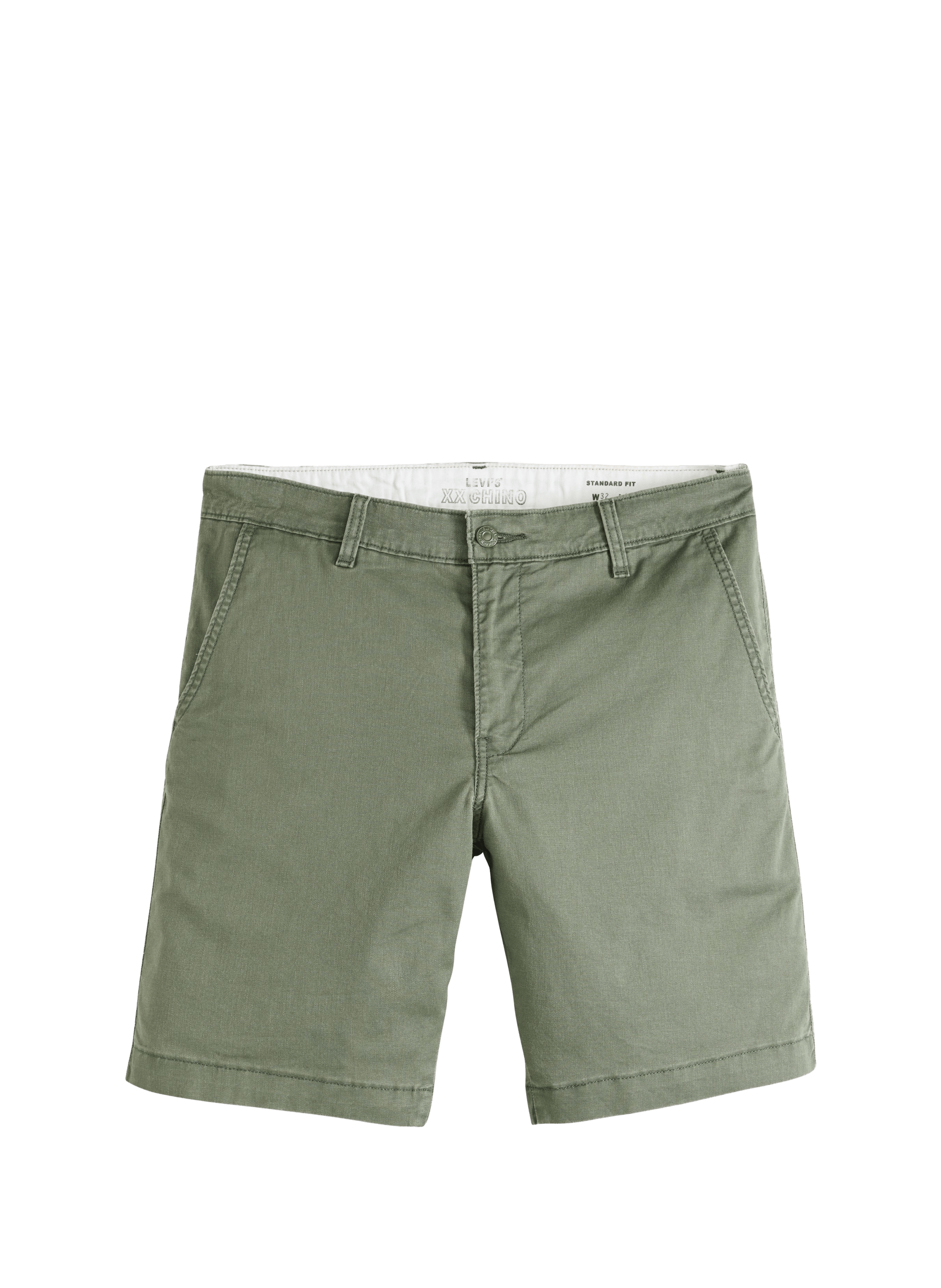Short droit en coton mélangé LEVI'S Vert