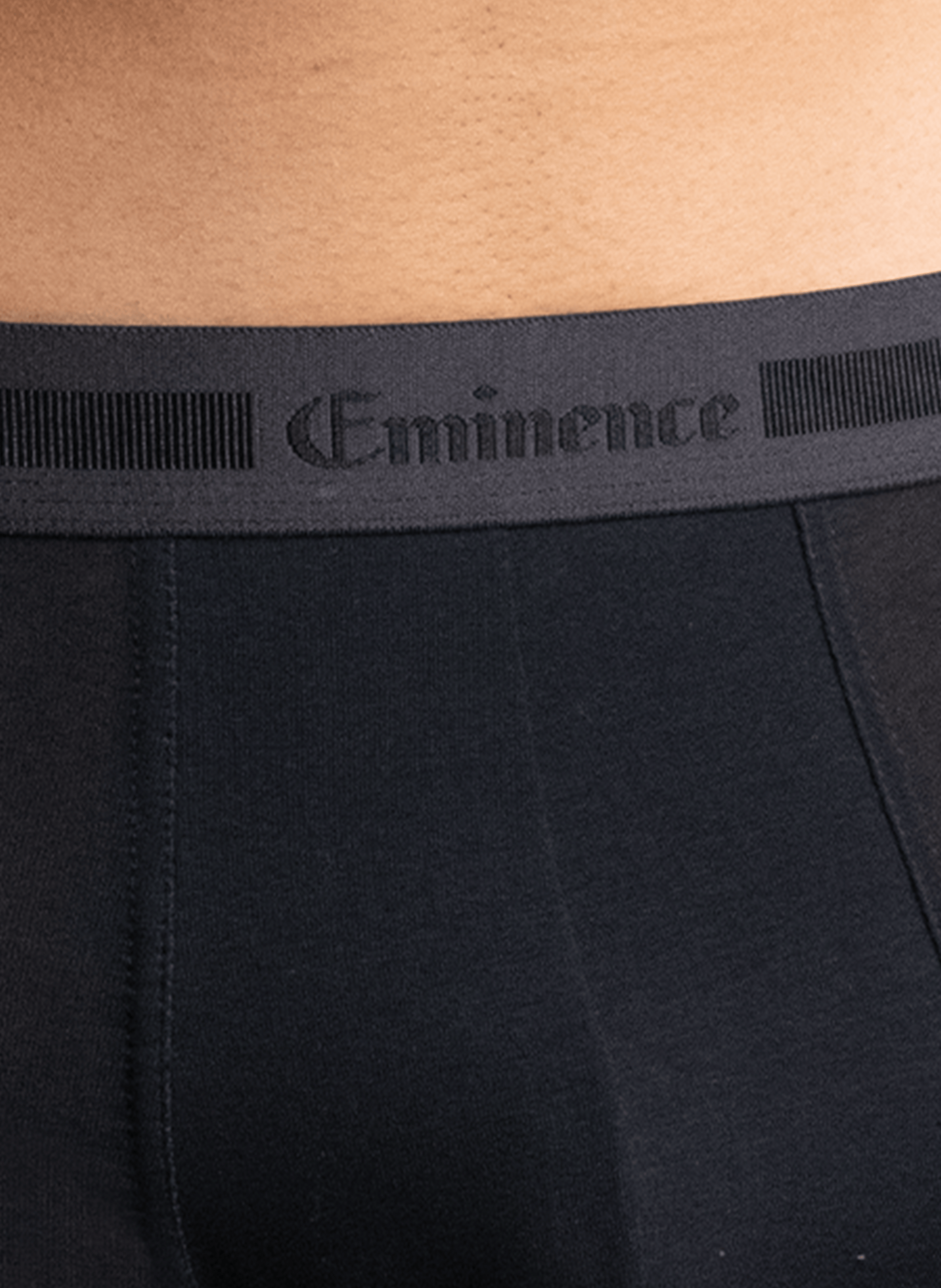 Lot de 3 boxers unis en coton mélangé EMINENCE Multicolore