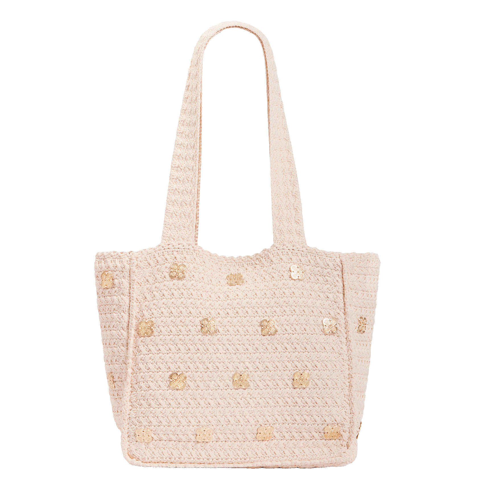 Sac en maille crochet SANDRO Beige