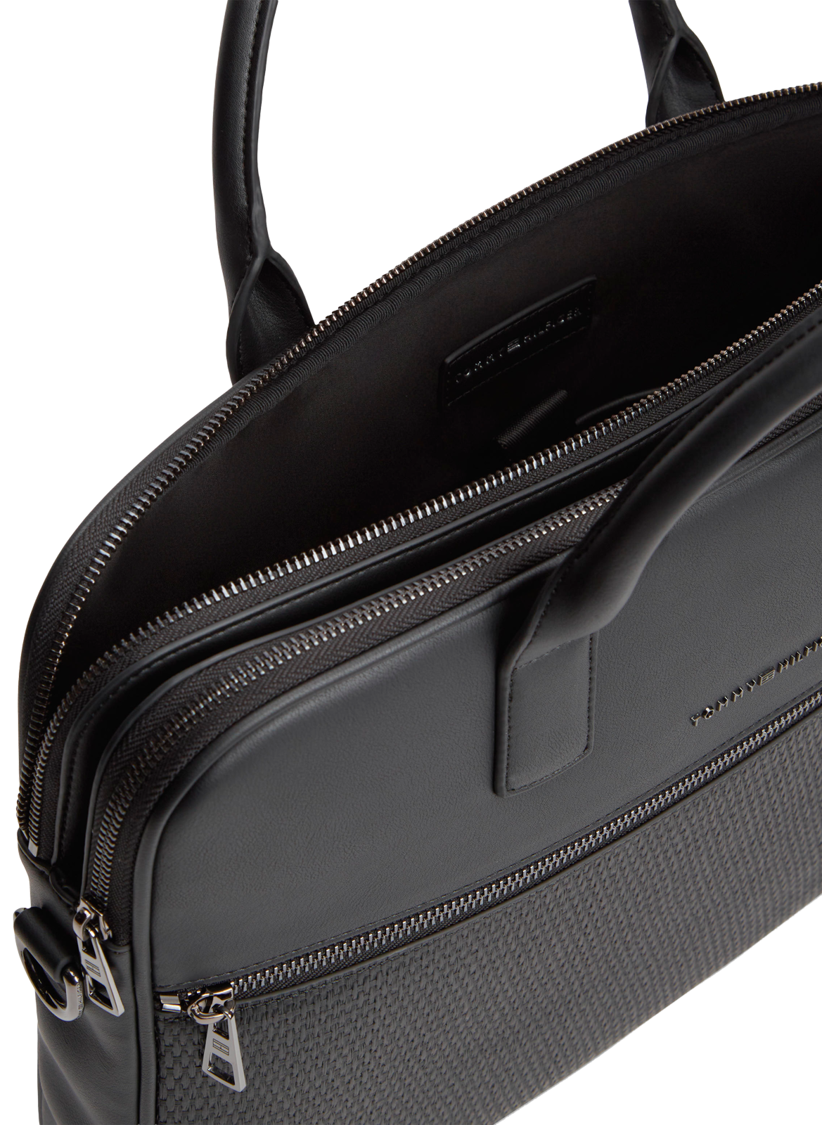 Poche d'ordinateur à bandoulière TOMMY HILFIGER Noir