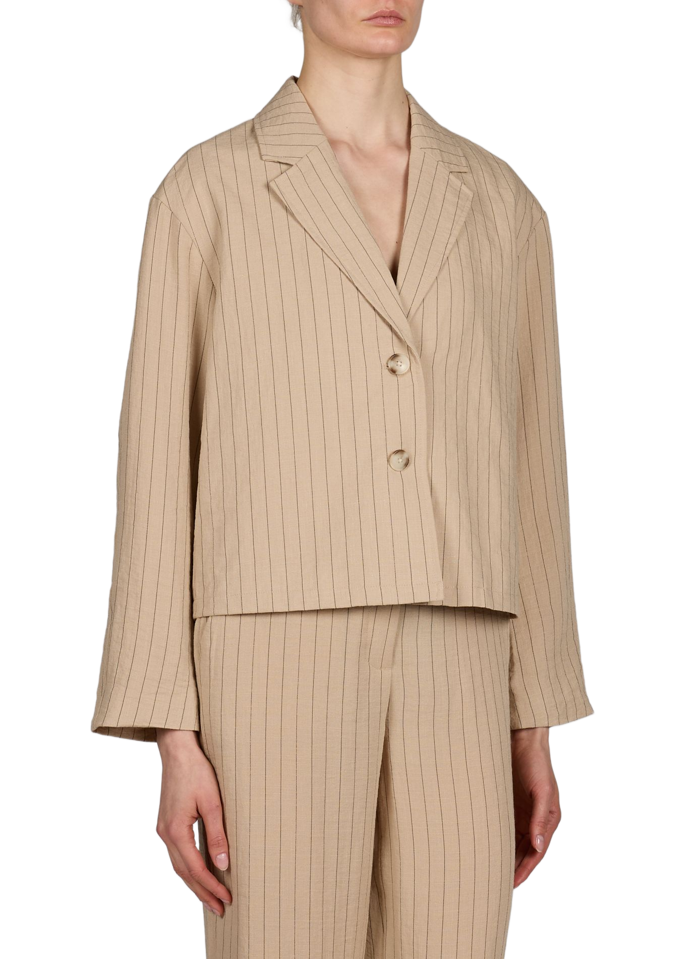 Veste Objrini à manches longues OBJECT Beige