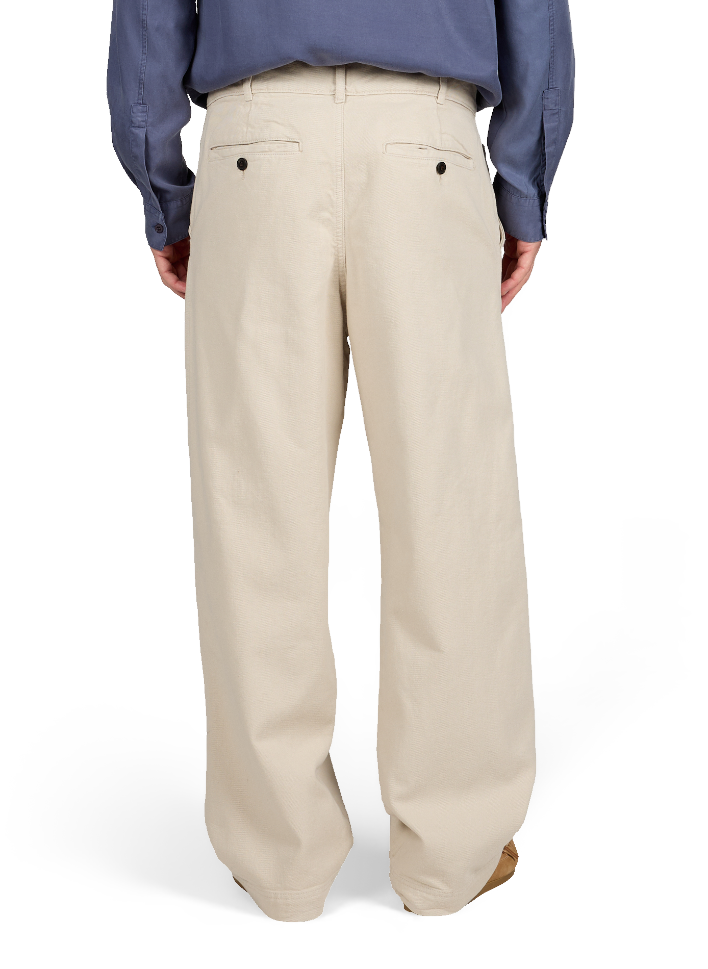 Straight High-Waist Solid Pants LAFAURIE Beige