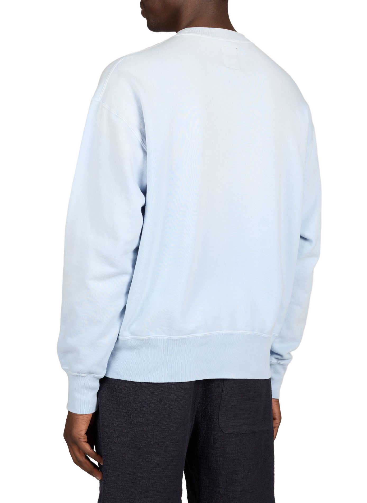 Round neck cotton logo sweatshirt MAISON KITSUNÉ Blue