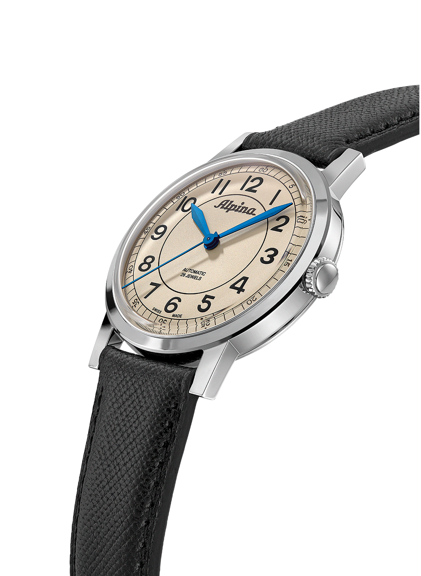 Montre automatique Heritage Automatic en cuir de veau ALPINA Blanc