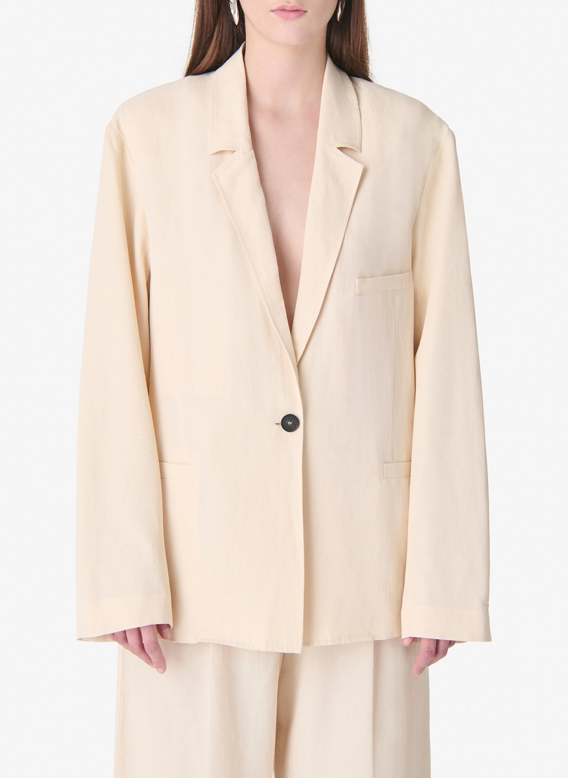 Veste col tailleur haline IRO Beige