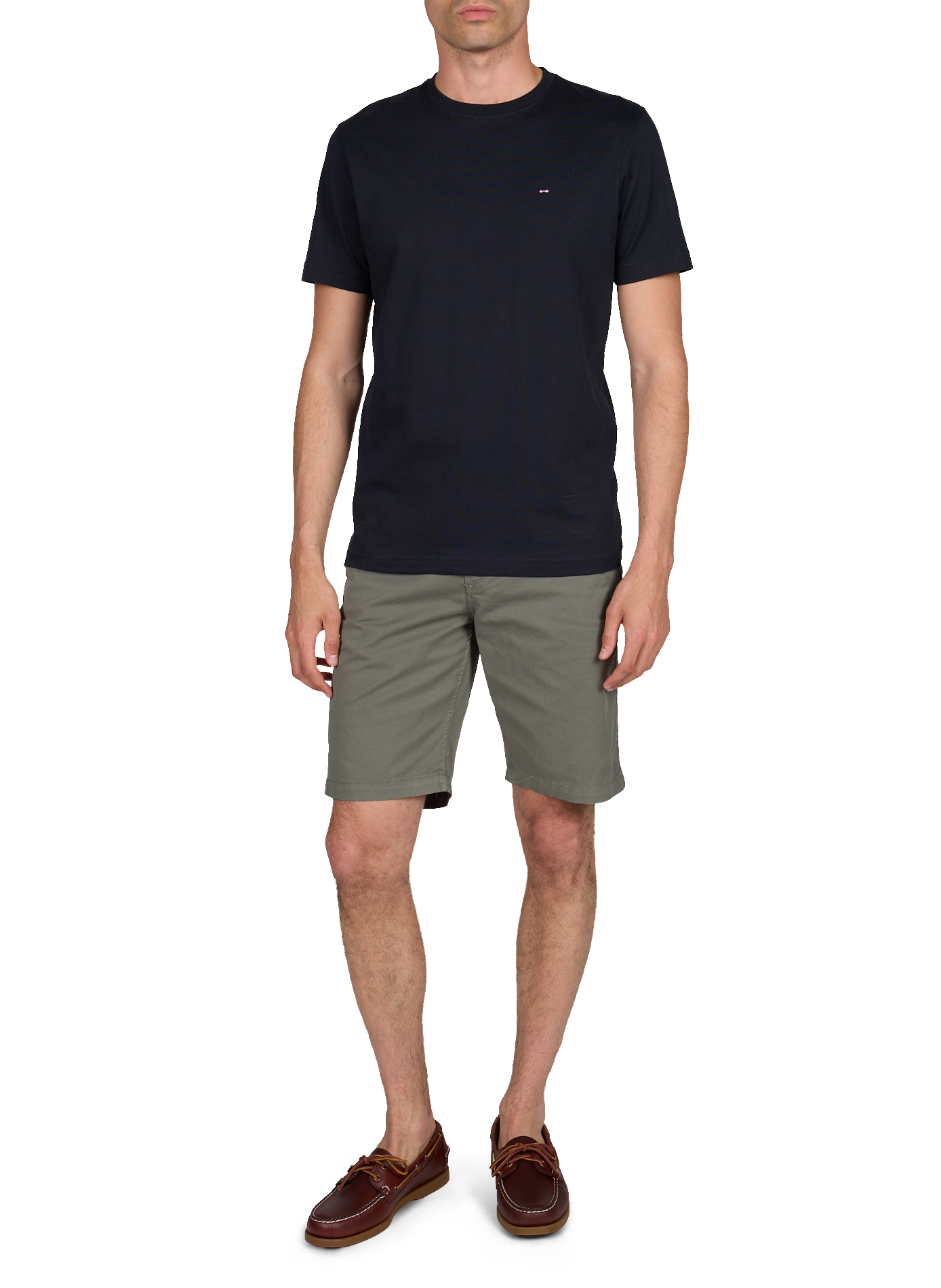 Tee-shirt uni à logo brodé poitrine EDEN PARK Bleu