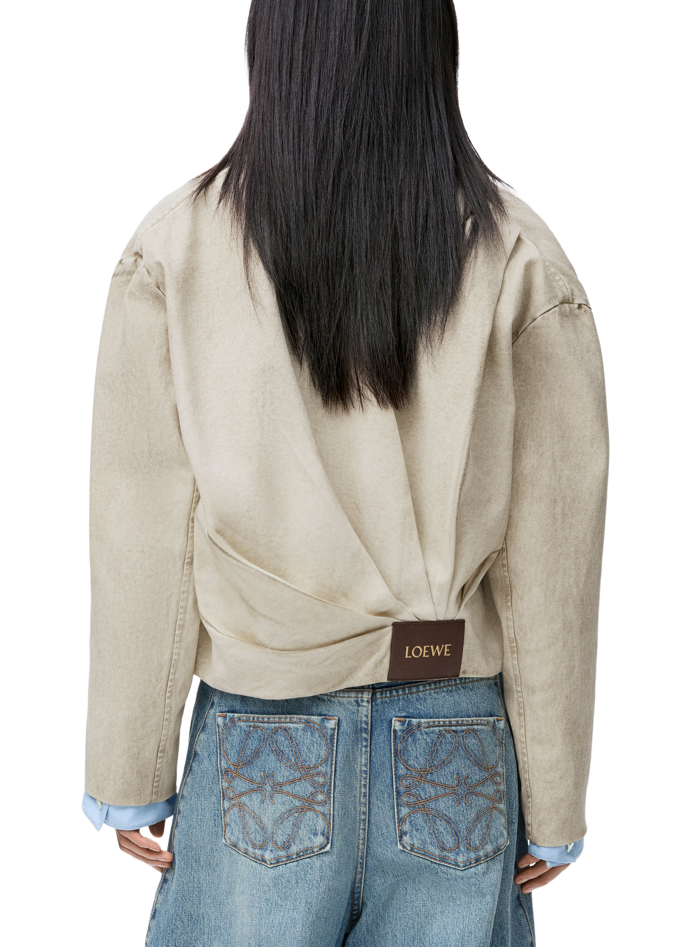 Cotton draped jacket LOEWE Grey