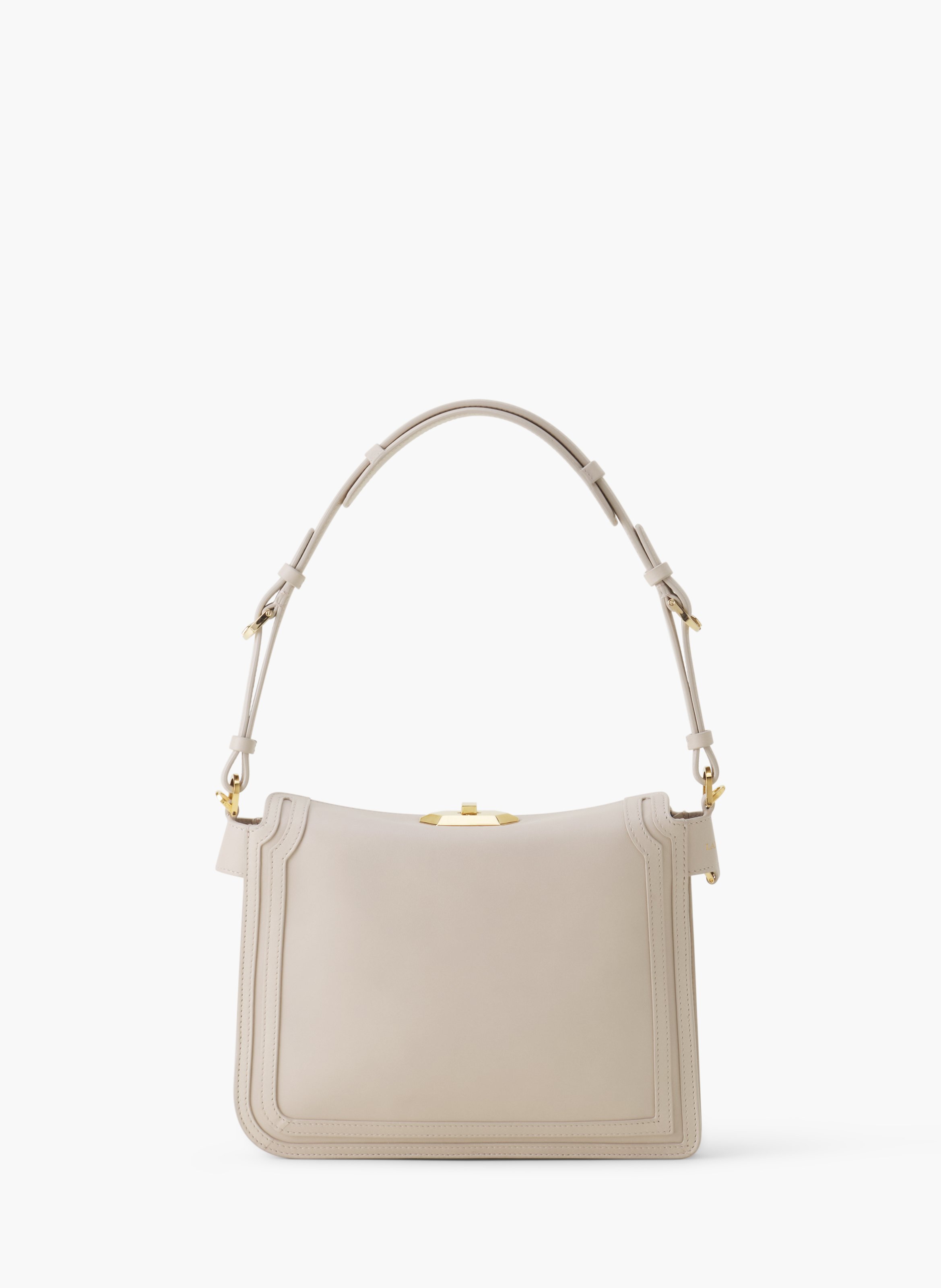 Sac compagnon 20 en cuir LANVIN Blanc