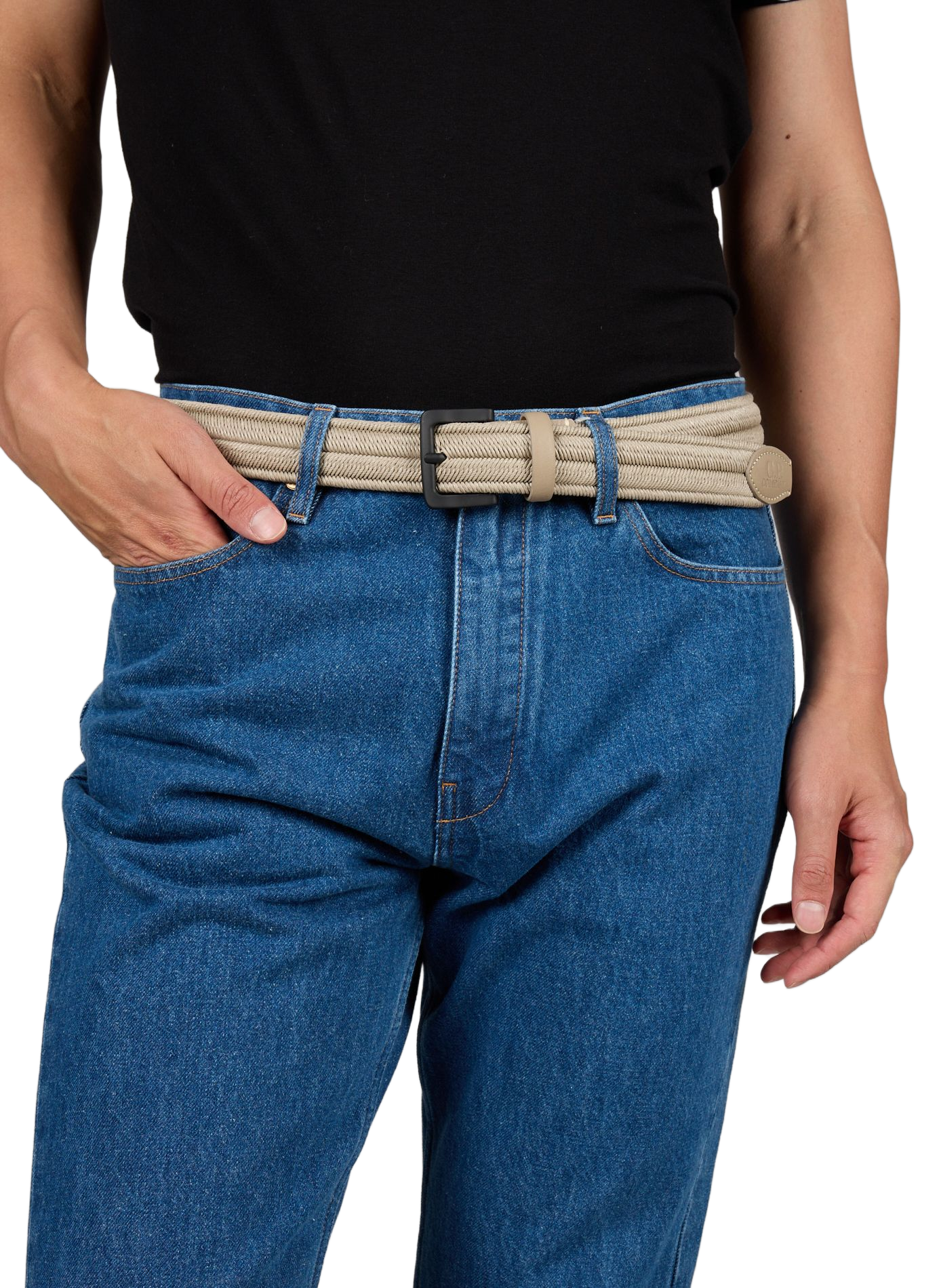 Ceinture tressée en coton mélangé CP COMPANY Beige