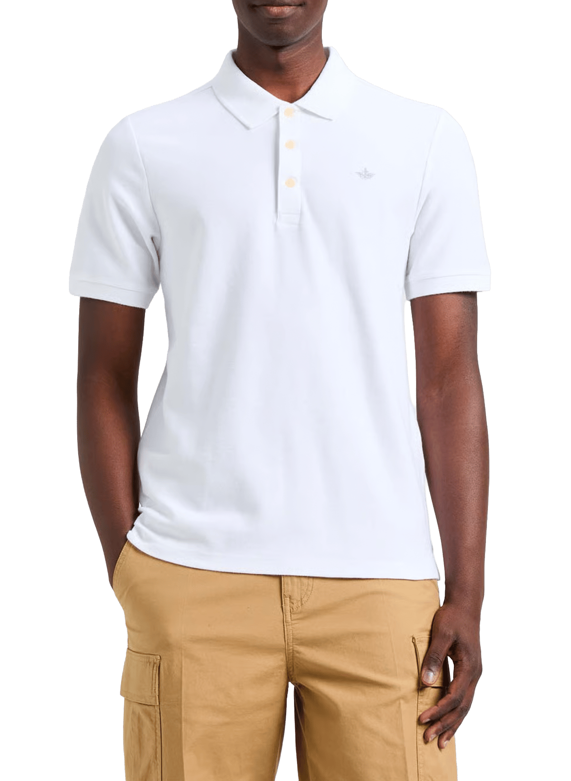 Polo slim Blanc DOCKERS