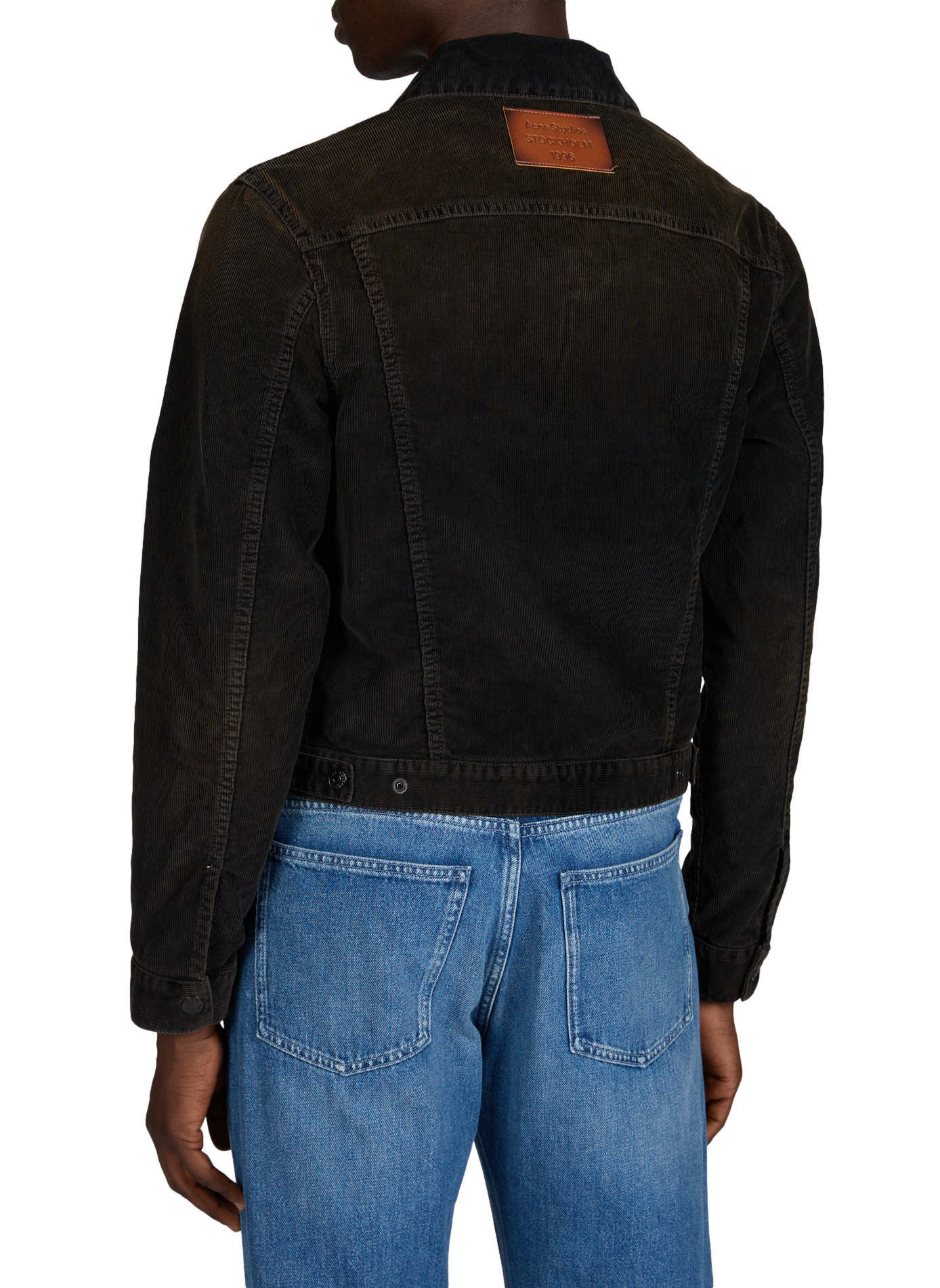Corduroy cotton jacket ACNE STUDIOS Black