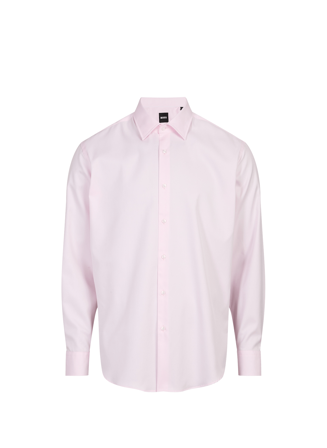 Straight cotton shirt BOSS Pink