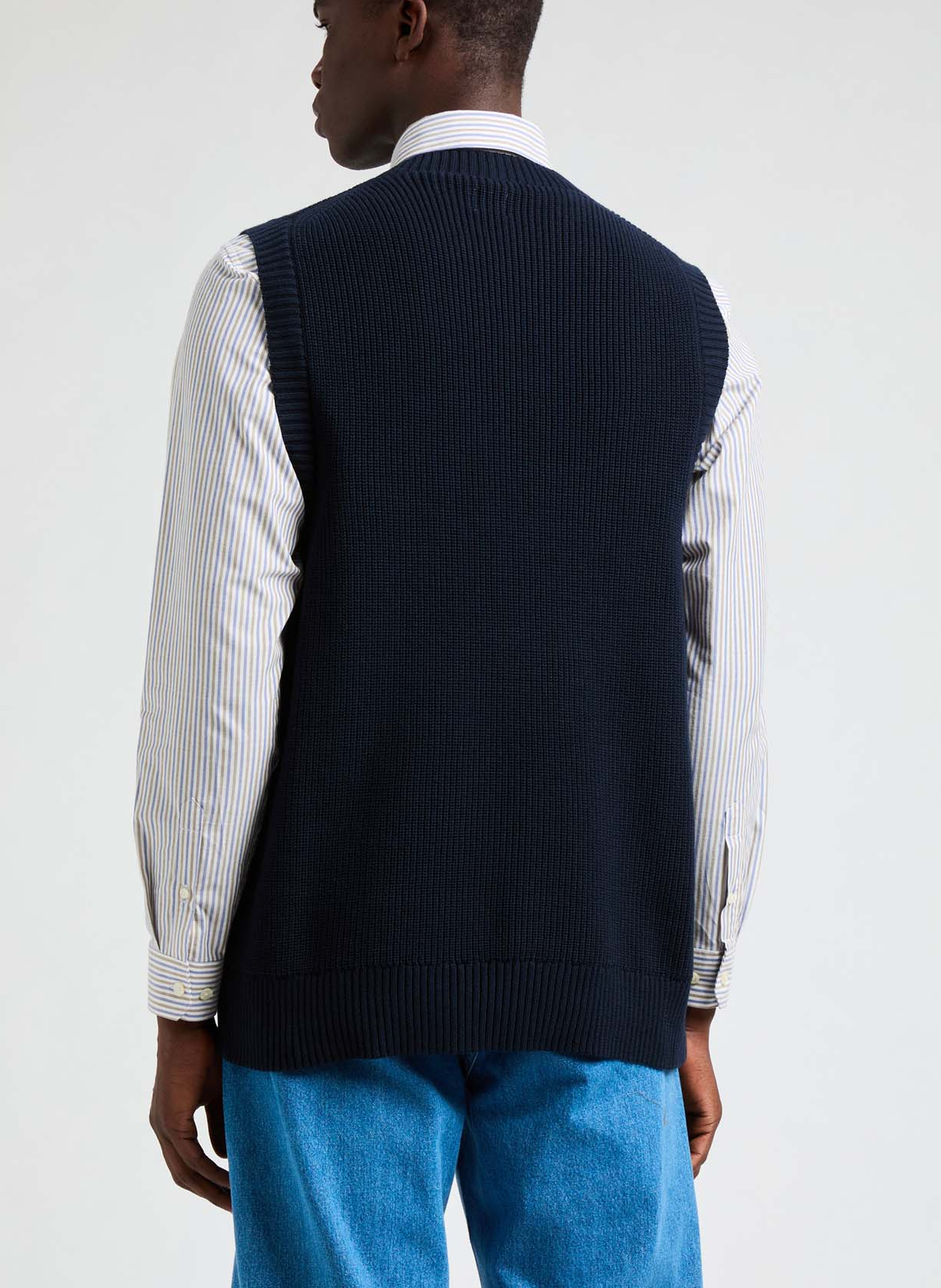 Sleeveless jumper AU PRINTEMPS PARIS Blue