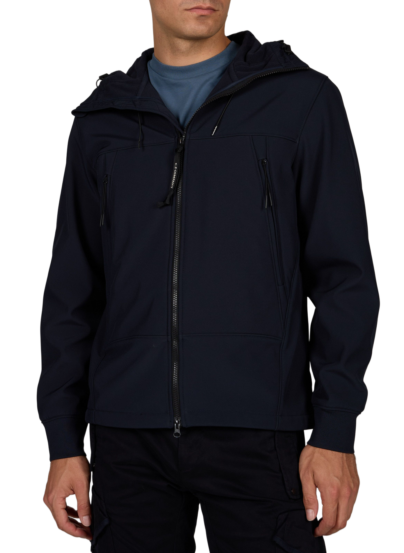Veste légère à capuche CP COMPANY Bleu