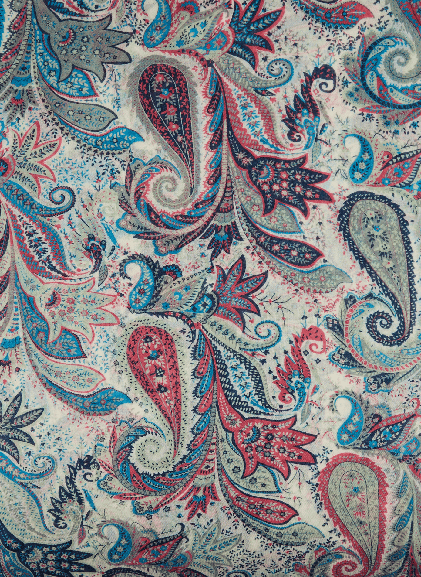 Printed wool scarf AU PRINTEMPS PARIS Multicolour