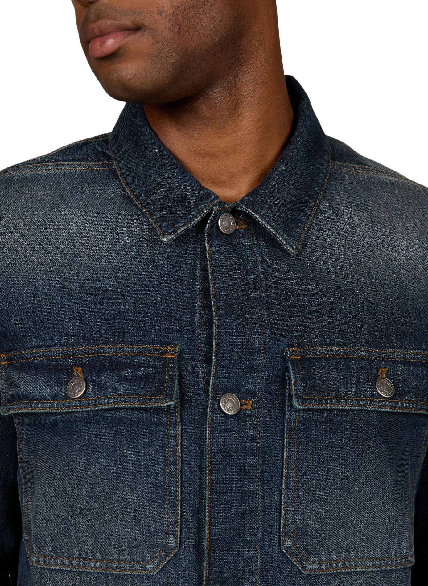 Straight denim jacket in blended cotton COURRÈGES Blue
