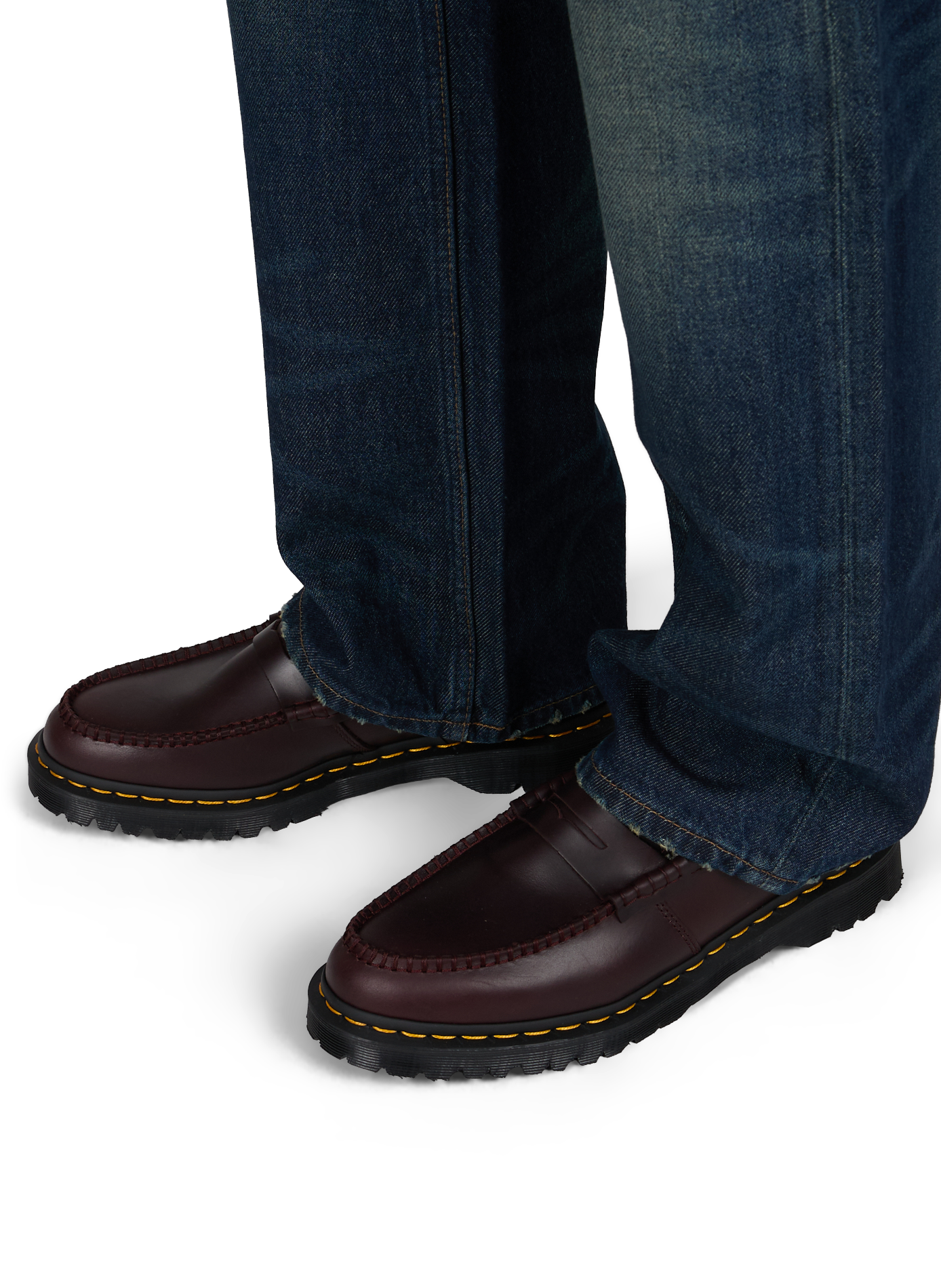 Mocassins unis Penton Ben en cuir  DR. MARTENS Marron