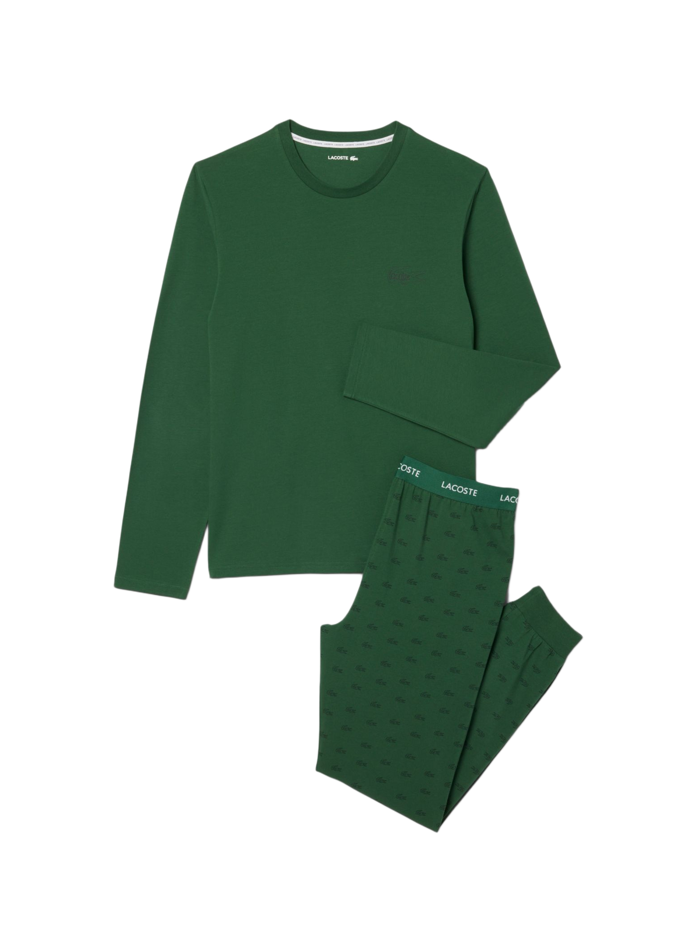 Ensemble de pyjama en coton mélangé LACOSTE Vert