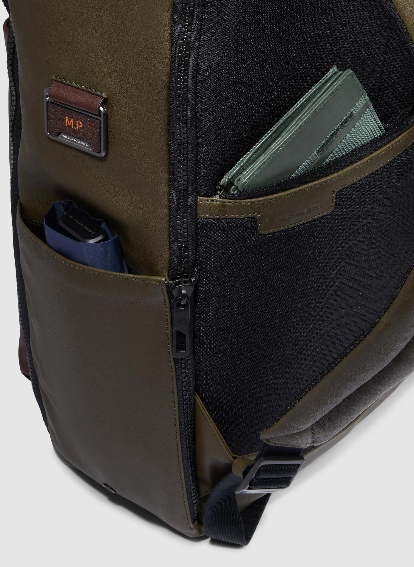Sac à dos de voyage pour ordinateur 15,6" PIQUADRO Vert