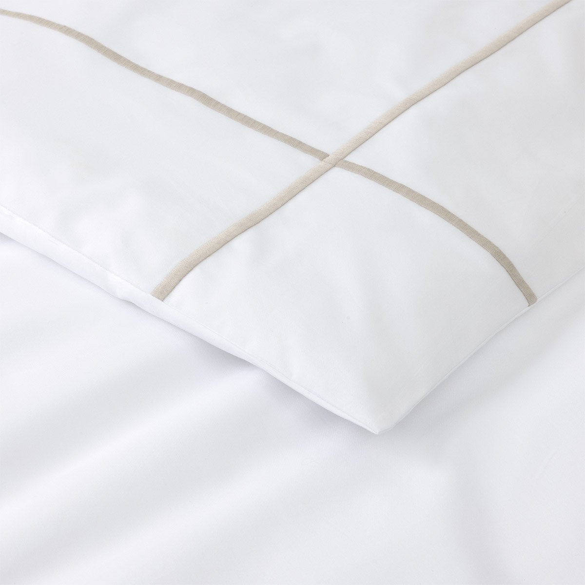 Housse de couette en percale de coton, athéna YVES DELORME Gris