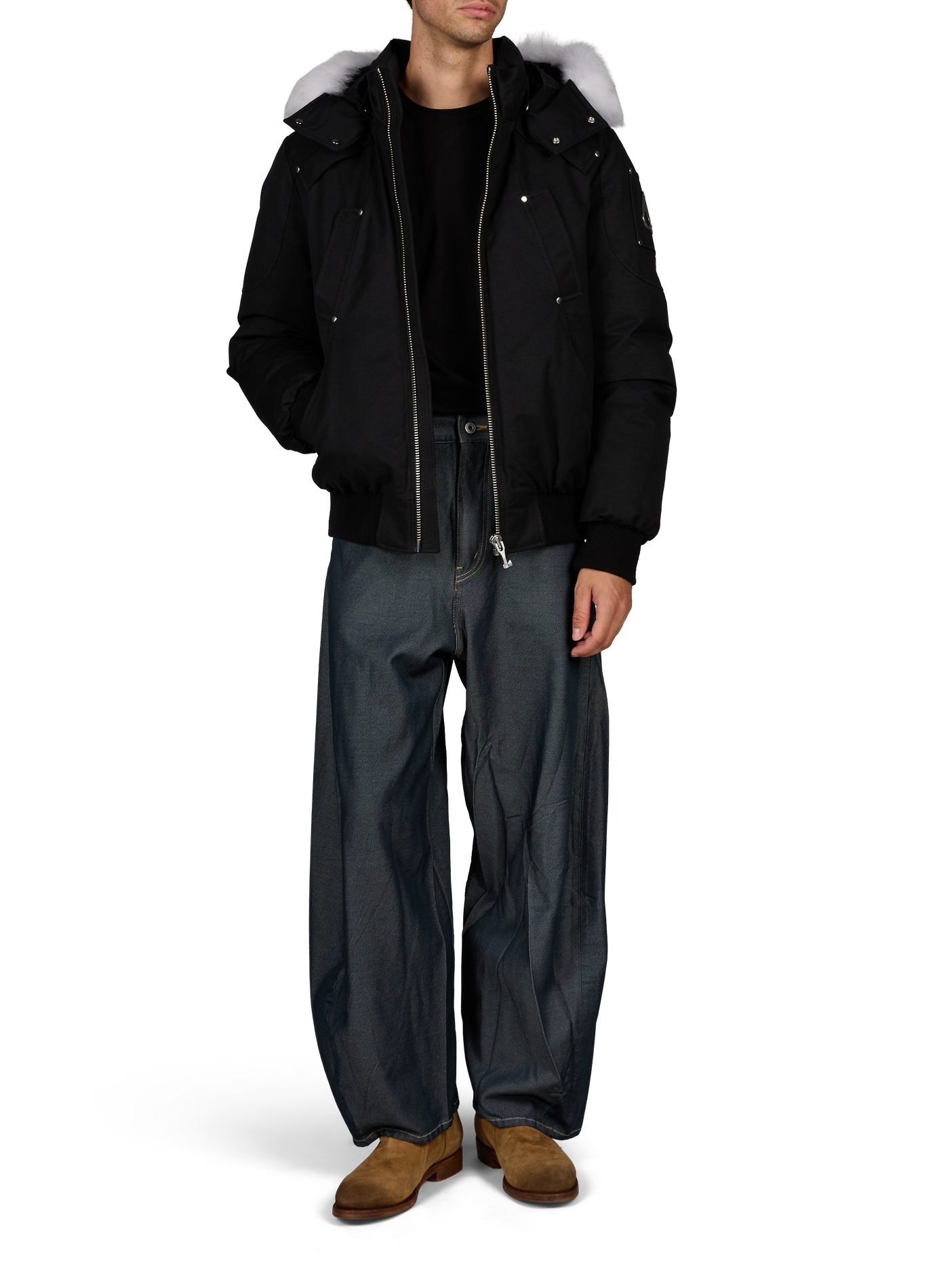 Straight hooded parka in Original Ballistic MOOSE KNUCKLES Beige