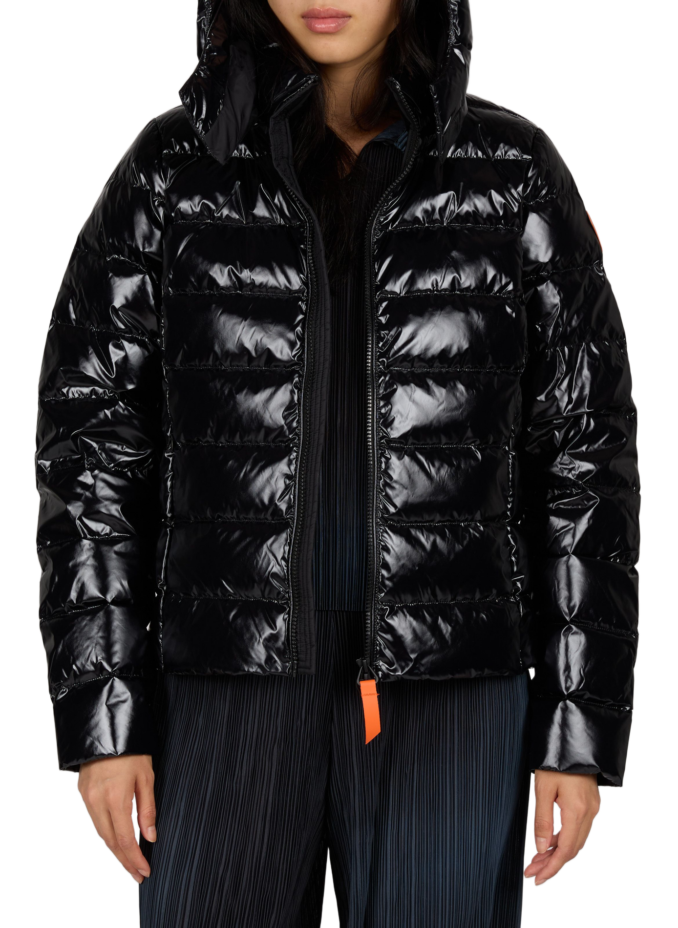 Patent Francebright fitted puffer jacket | Black GERTRUDE Women