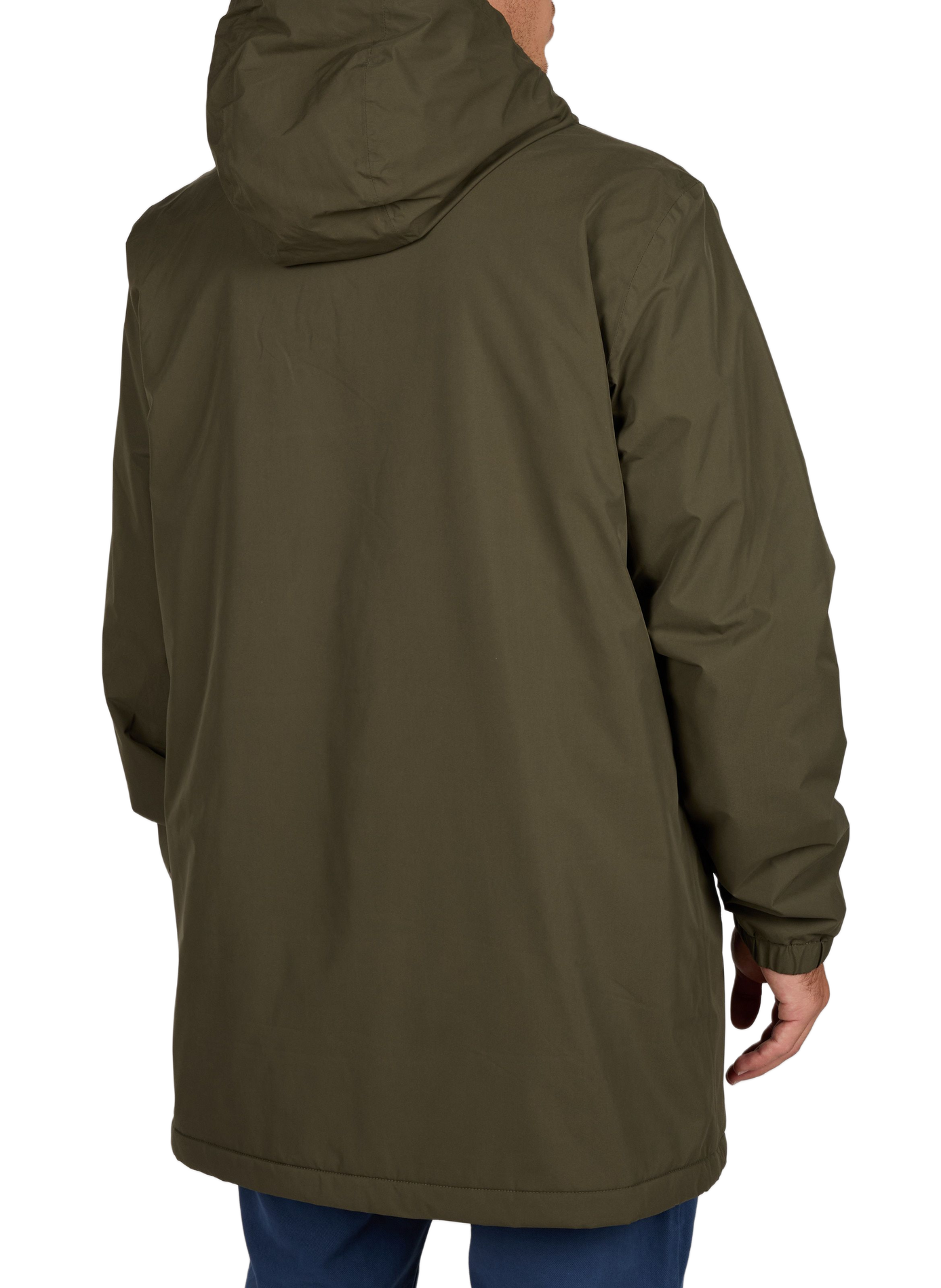 Straight hooded parka FAGUO Green