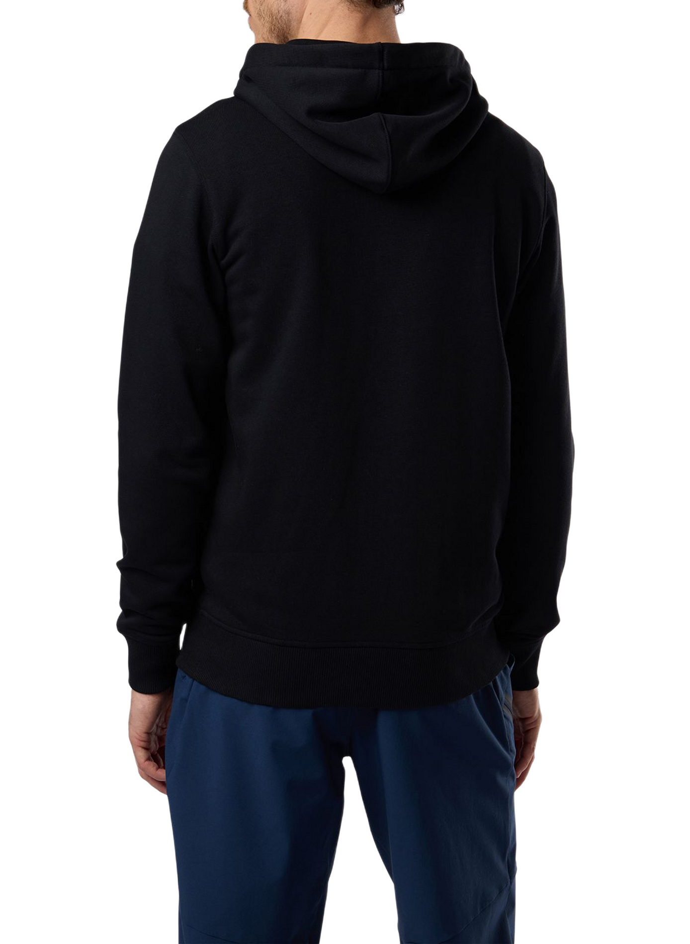 Cotton blend zipped hoodie ROSSIGNOL Black