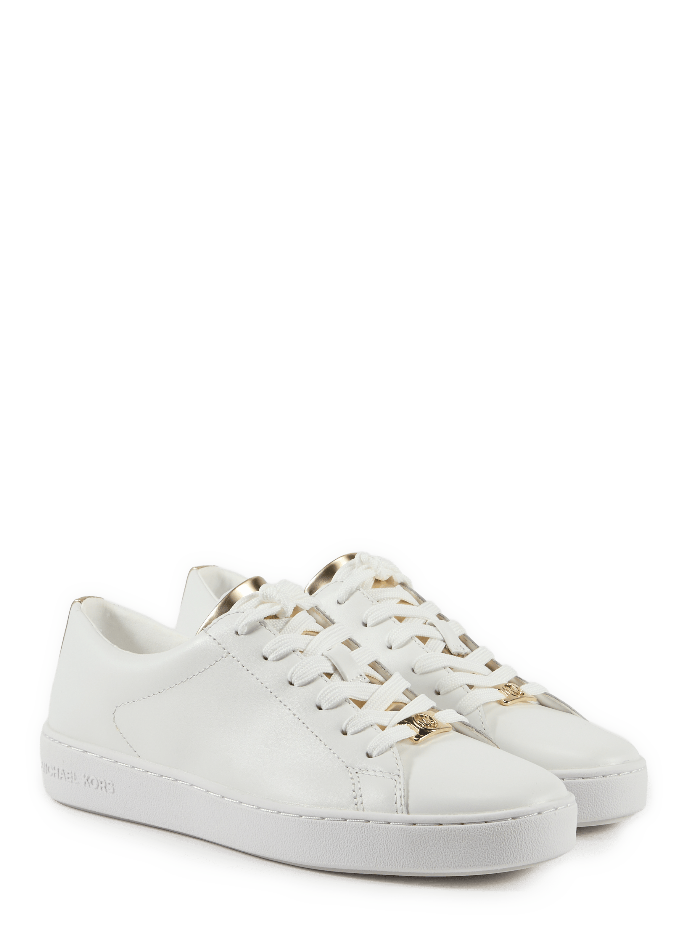 Baskets basses en cuir MICHAEL KORS Doré